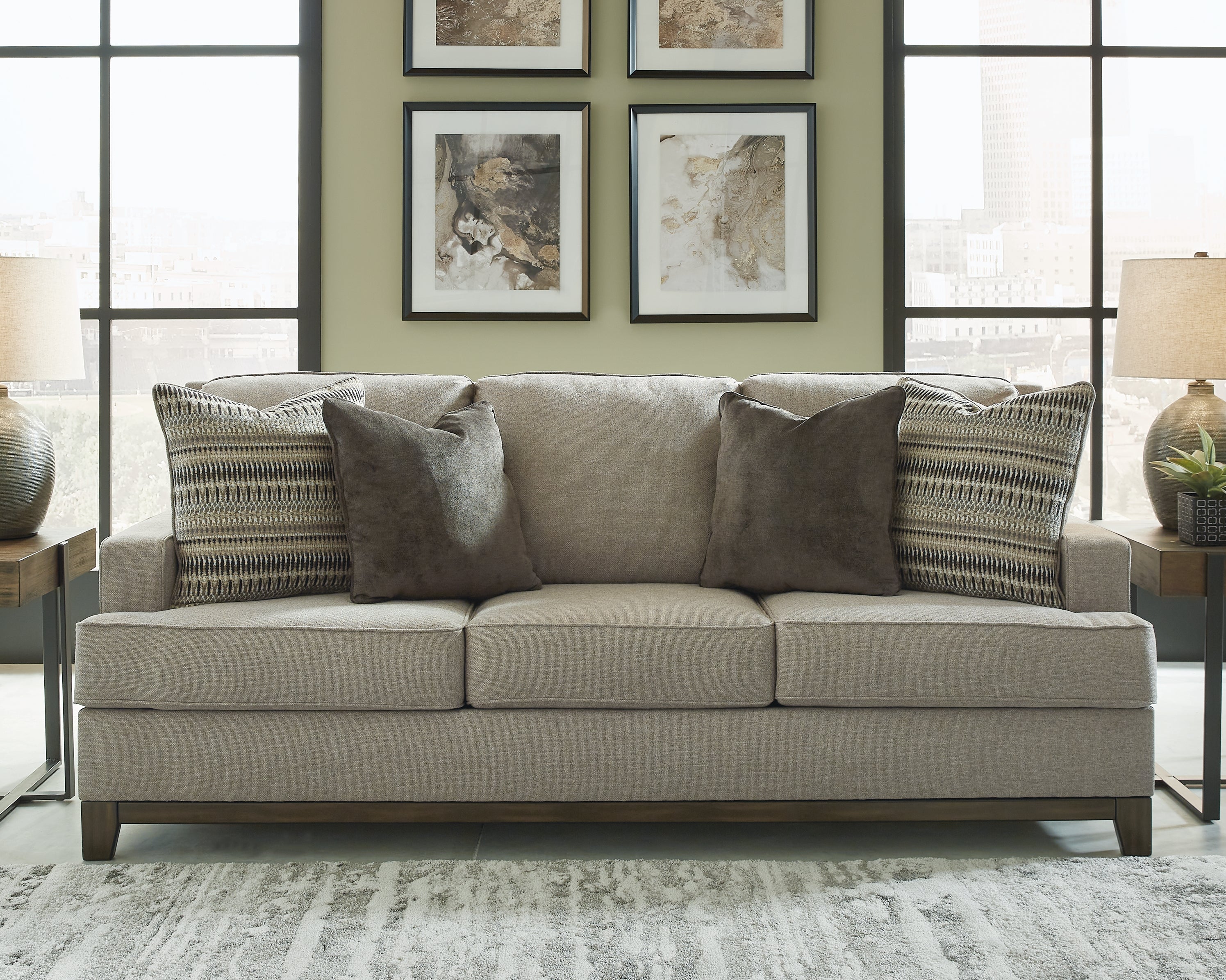 Elite Furniture Outlet - Ashley Furniture - Kaywood Living Room - Sofa / Granite - 5630338