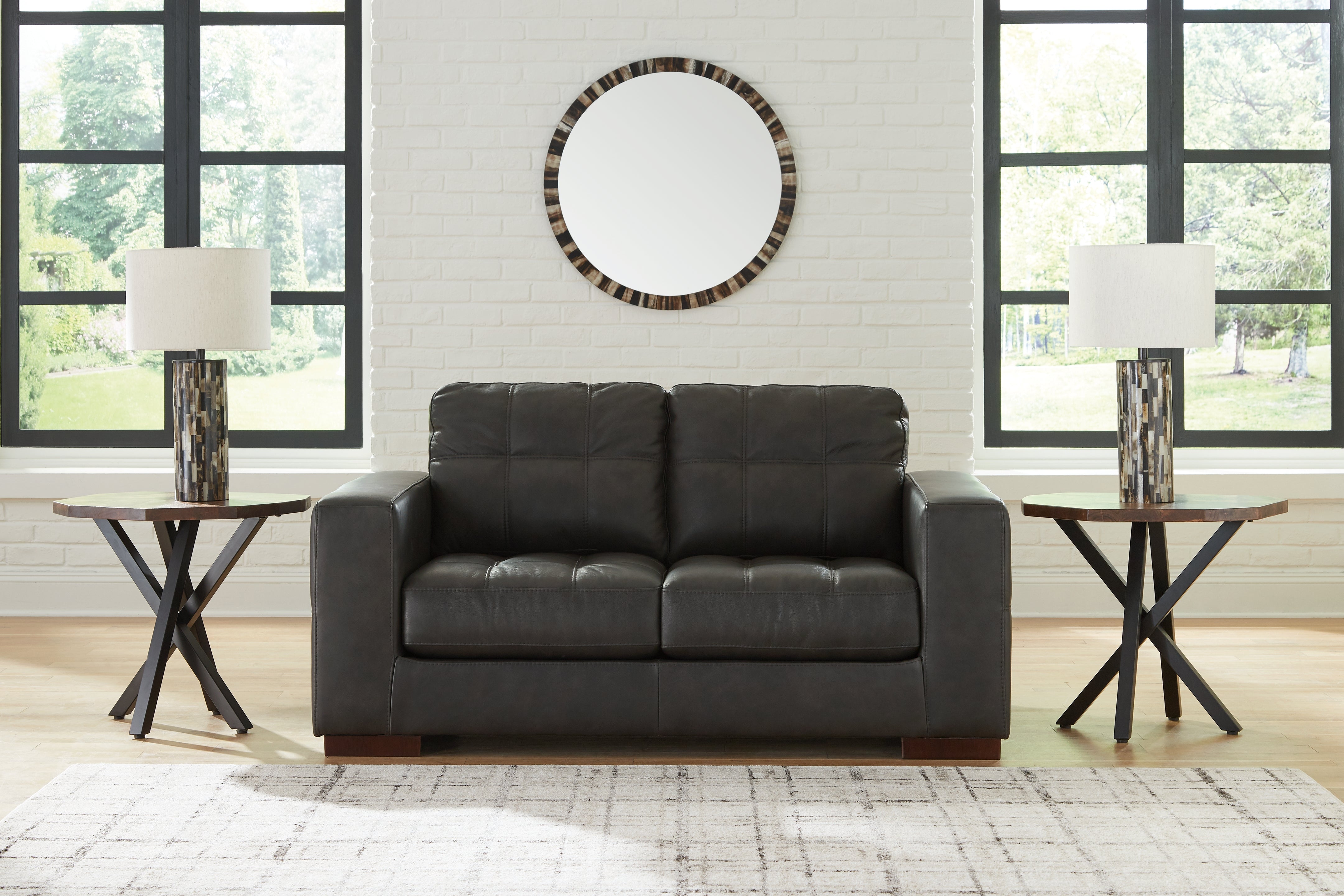 Elite Furniture Outlet - Ashley Furniture - Luigi Living Room - Loveseat / Thunder - 5650635