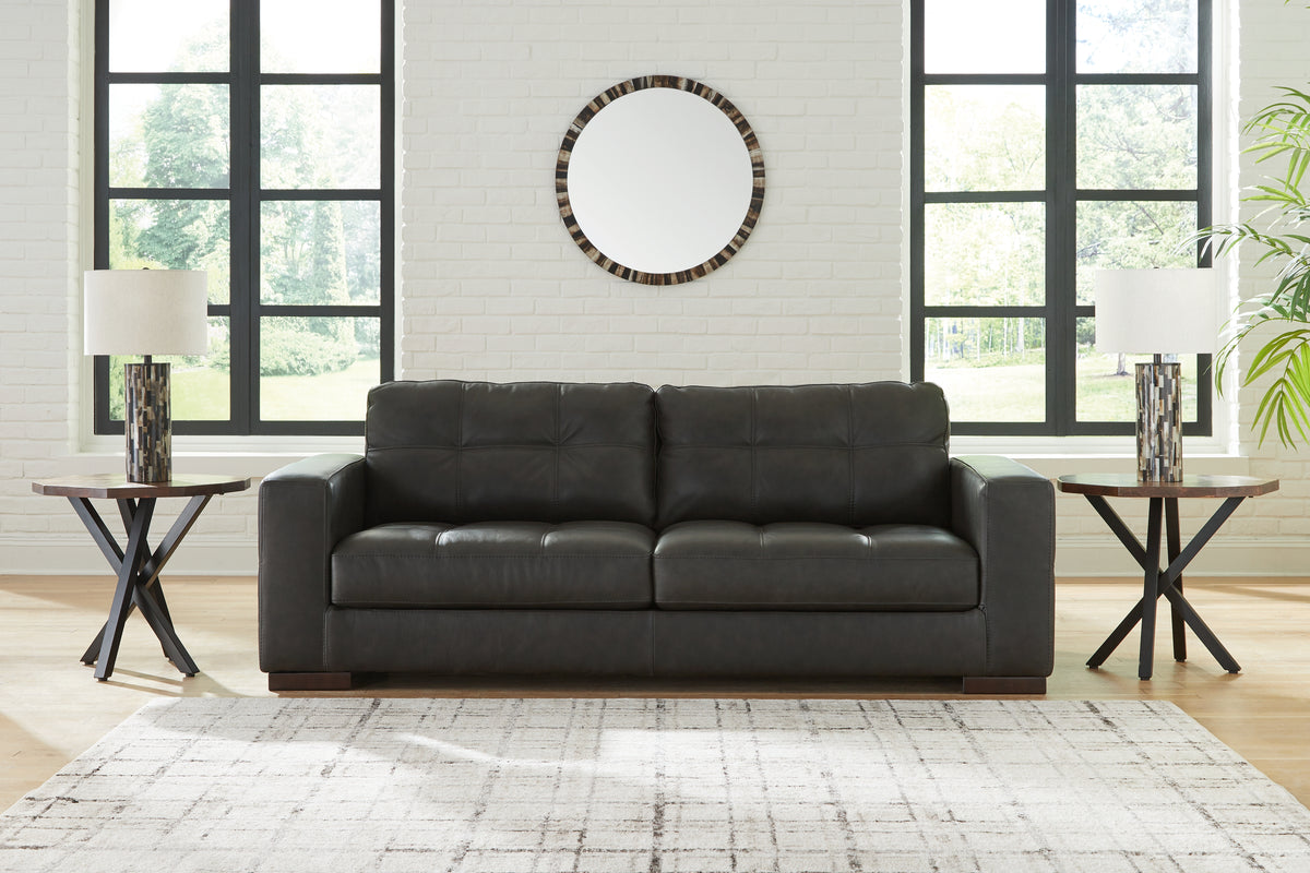 Elite Furniture Outlet - Ashley Furniture - Luigi Living Room - Chair and a Half / Thunder - 5650623