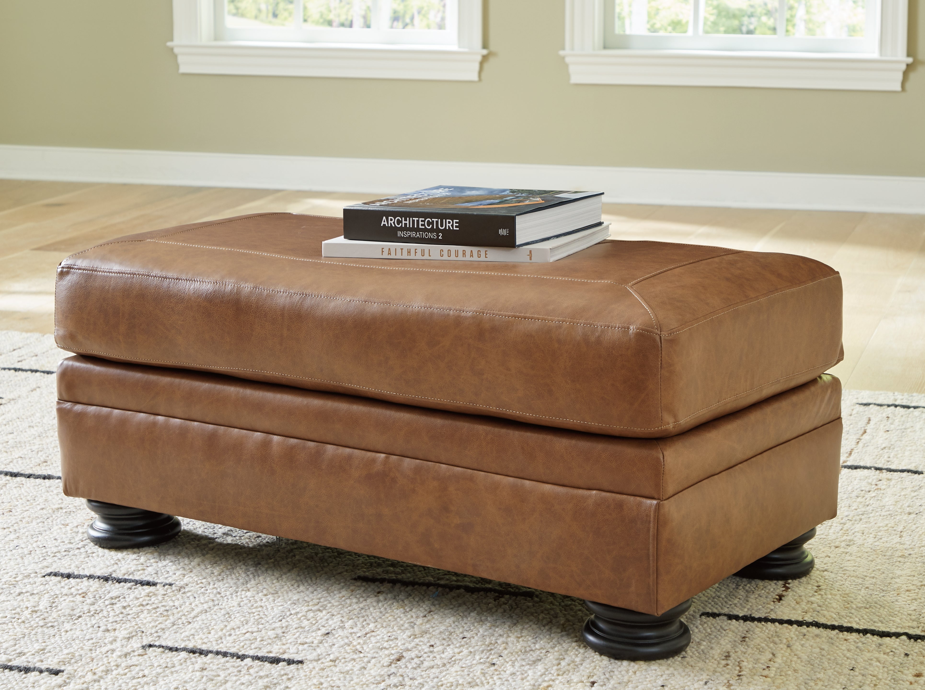 Elite Furniture Outlet - Ashley Furniture - Carianna Living Room - Ottoman / Caramel - 5760414