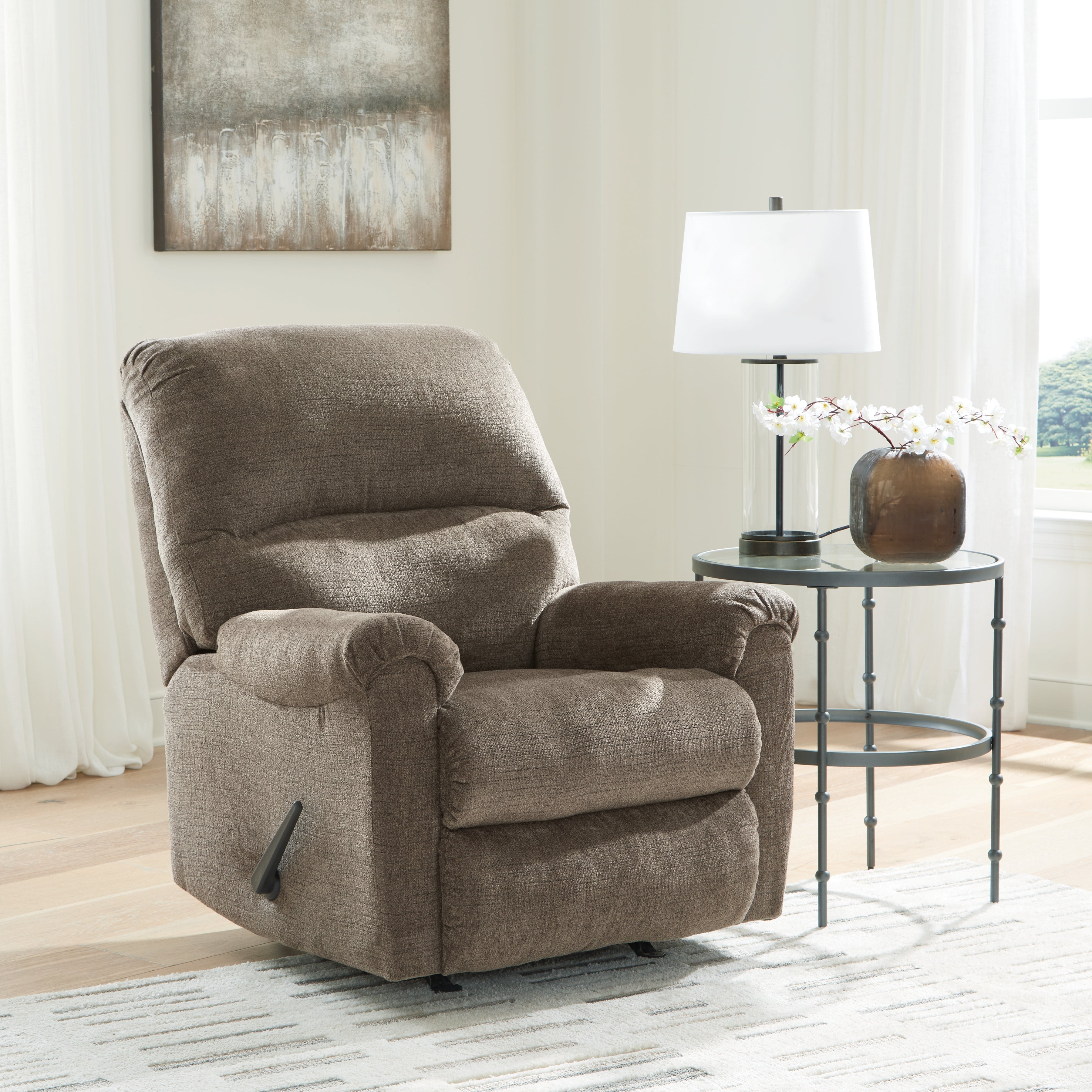 Elite Furniture Outlet - Ashley Furniture - Stonemeade Living Room - Rocker Recliner / Nutmeg - 5950525