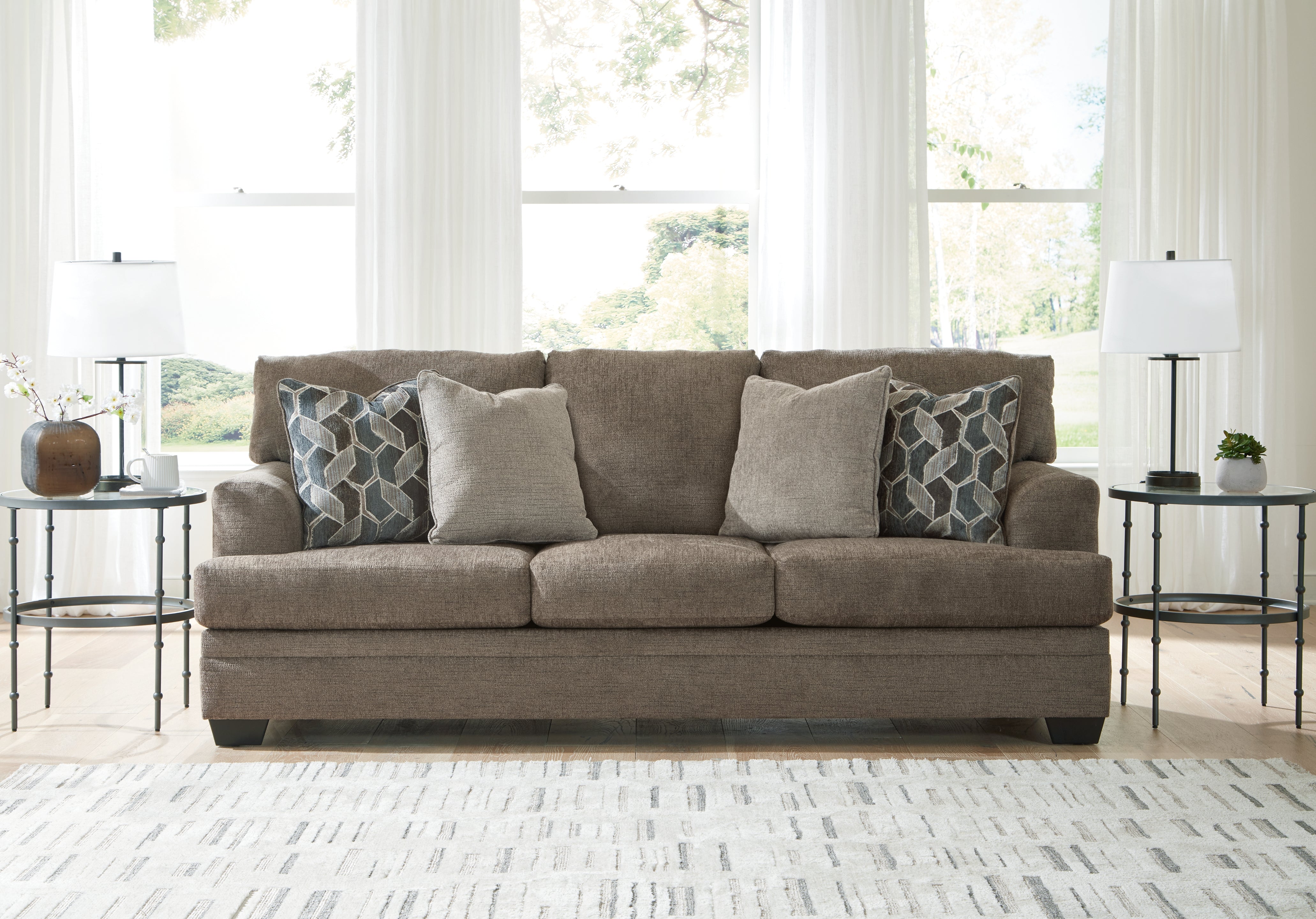 Elite Furniture Outlet - Ashley Furniture - Stonemeade Living Room - Sofa / Nutmeg - 5950538