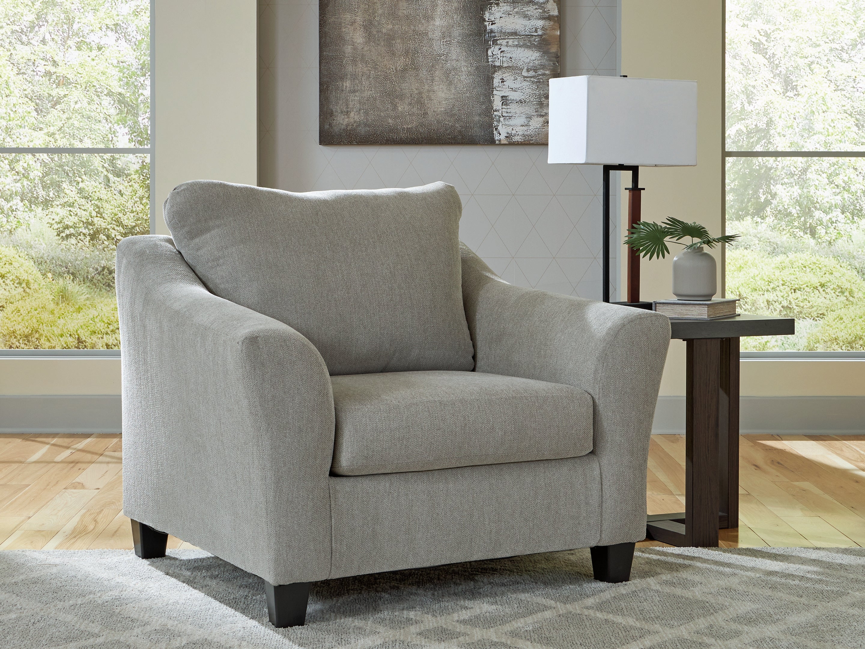 Elite Furniture Outlet - Ashley Furniture - Willarae Living Room - Chair and a Half / Taupe - 5980323