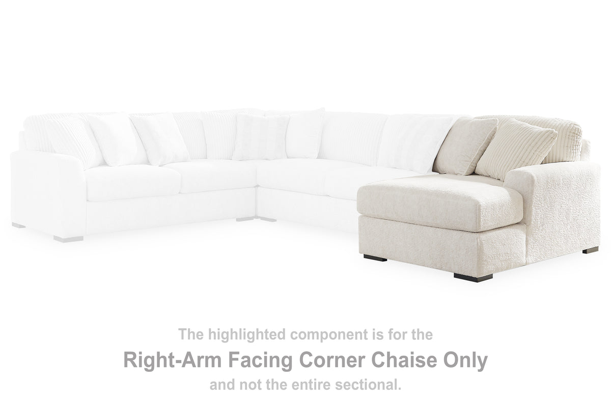 Elite Furniture Outlet - Ashley Furniture - Chessington Sectional - LAF 3-Piece Sectional / Ivory - 61904S5