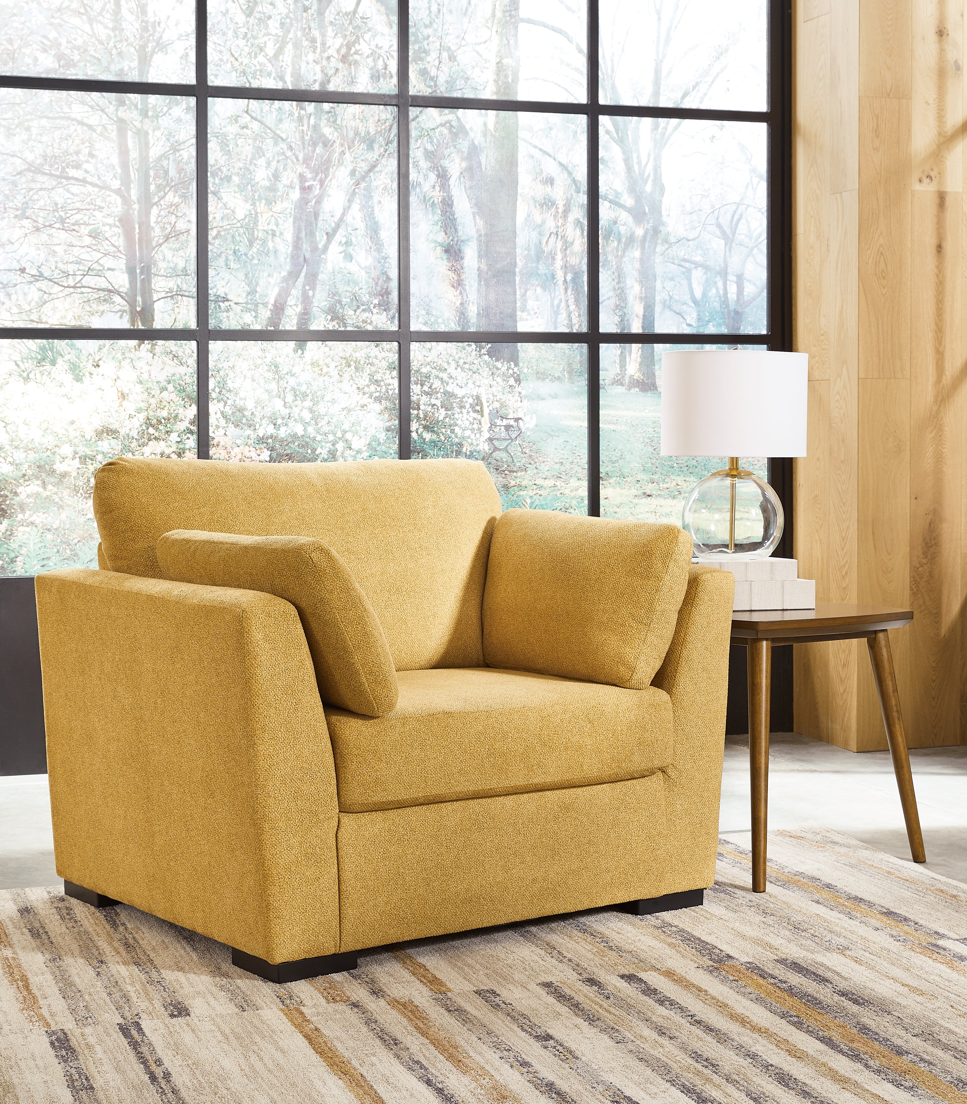 Elite Furniture Outlet - Ashley Furniture - Keerwick Living Room - Chair and a Half / Sunflower - 6750623