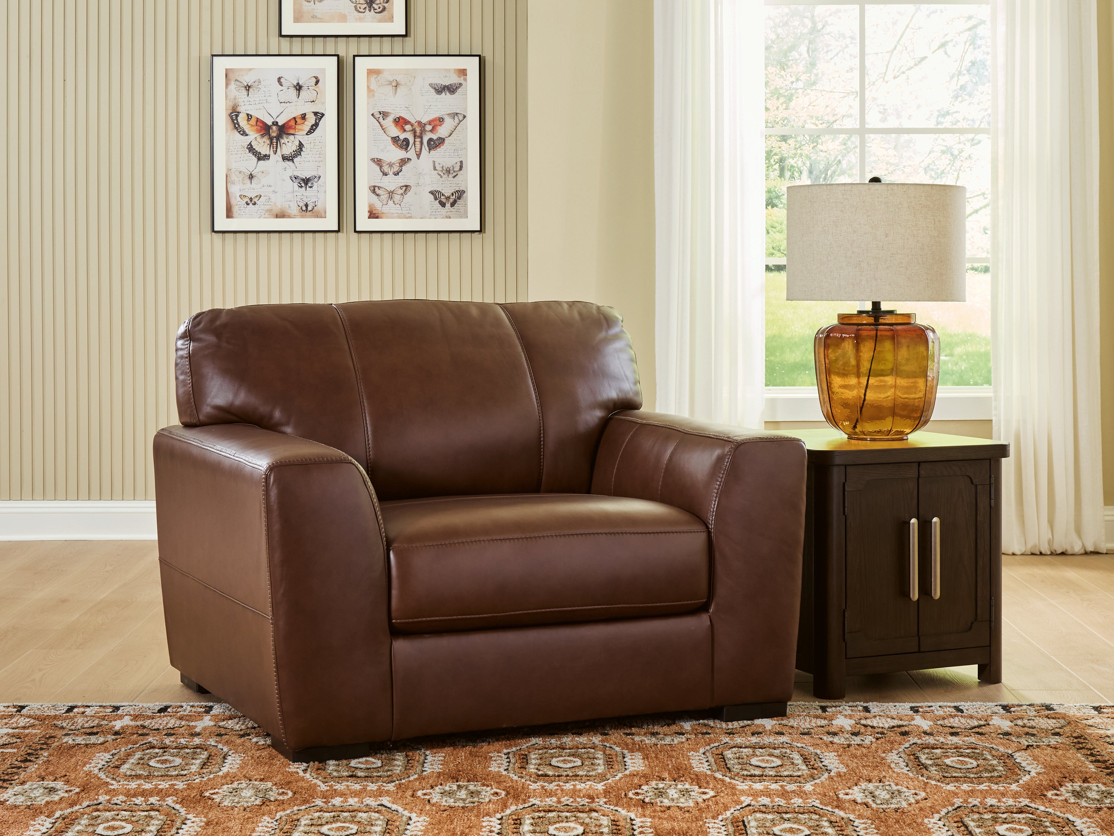 Elite Furniture Outlet - Ashley Furniture - Brogliano Living Room - Chair and a Half / Canyon - PC7290723