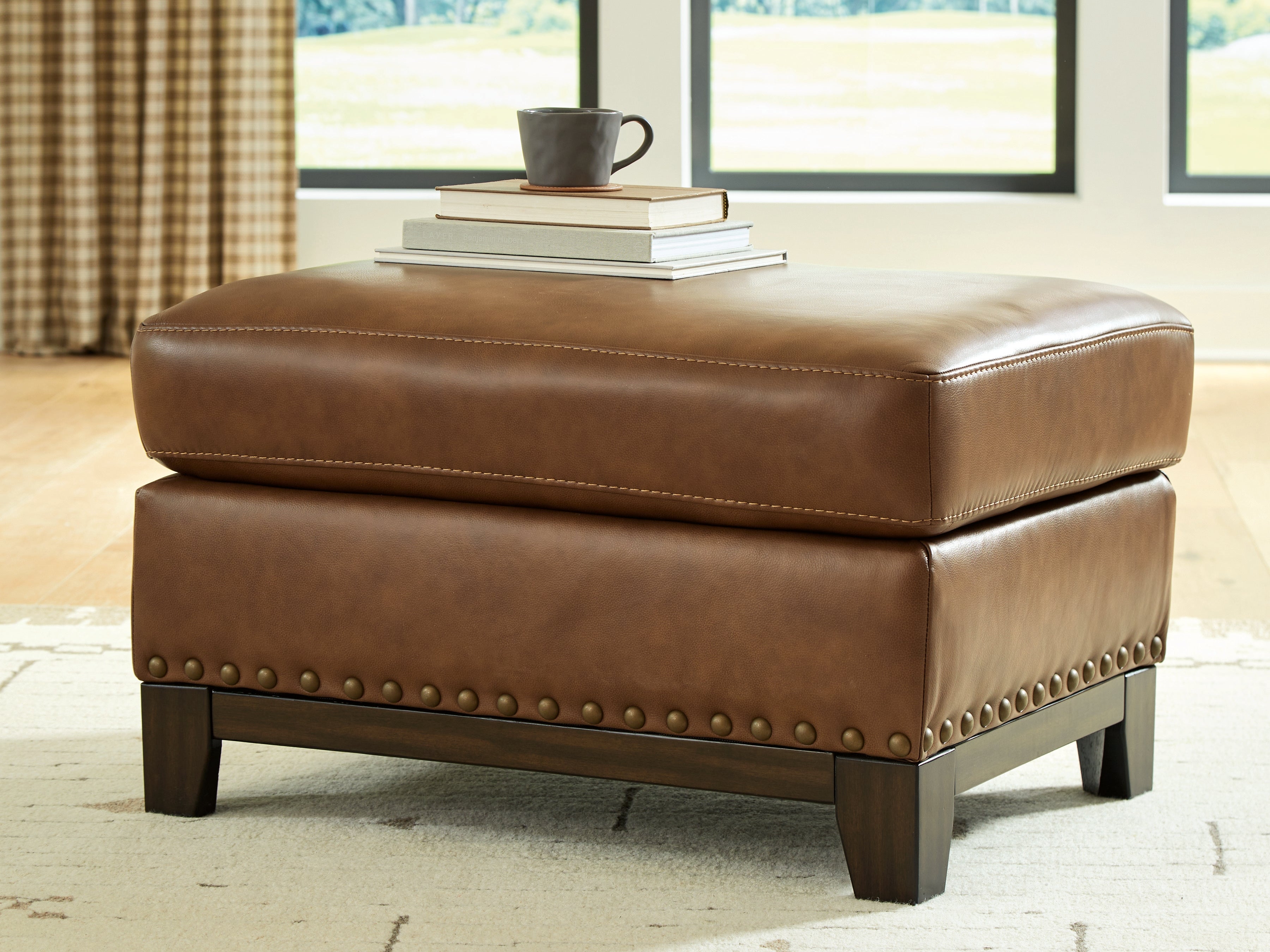 Elite Furniture Outlet - Ashley Furniture - Saonara Living Room - Ottoman / Amber - PC7310914