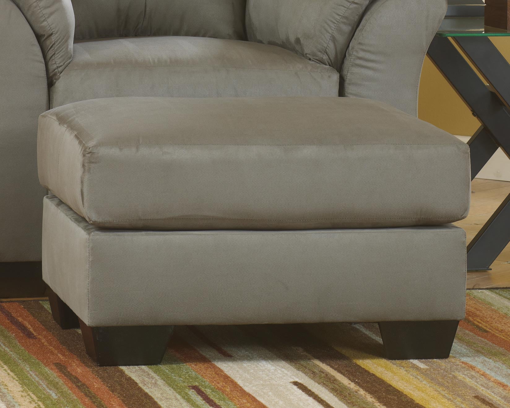 Elite Furniture Outlet - Ashley Furniture - Darcy Living Room - Ottoman / Cobblestone - 7500514