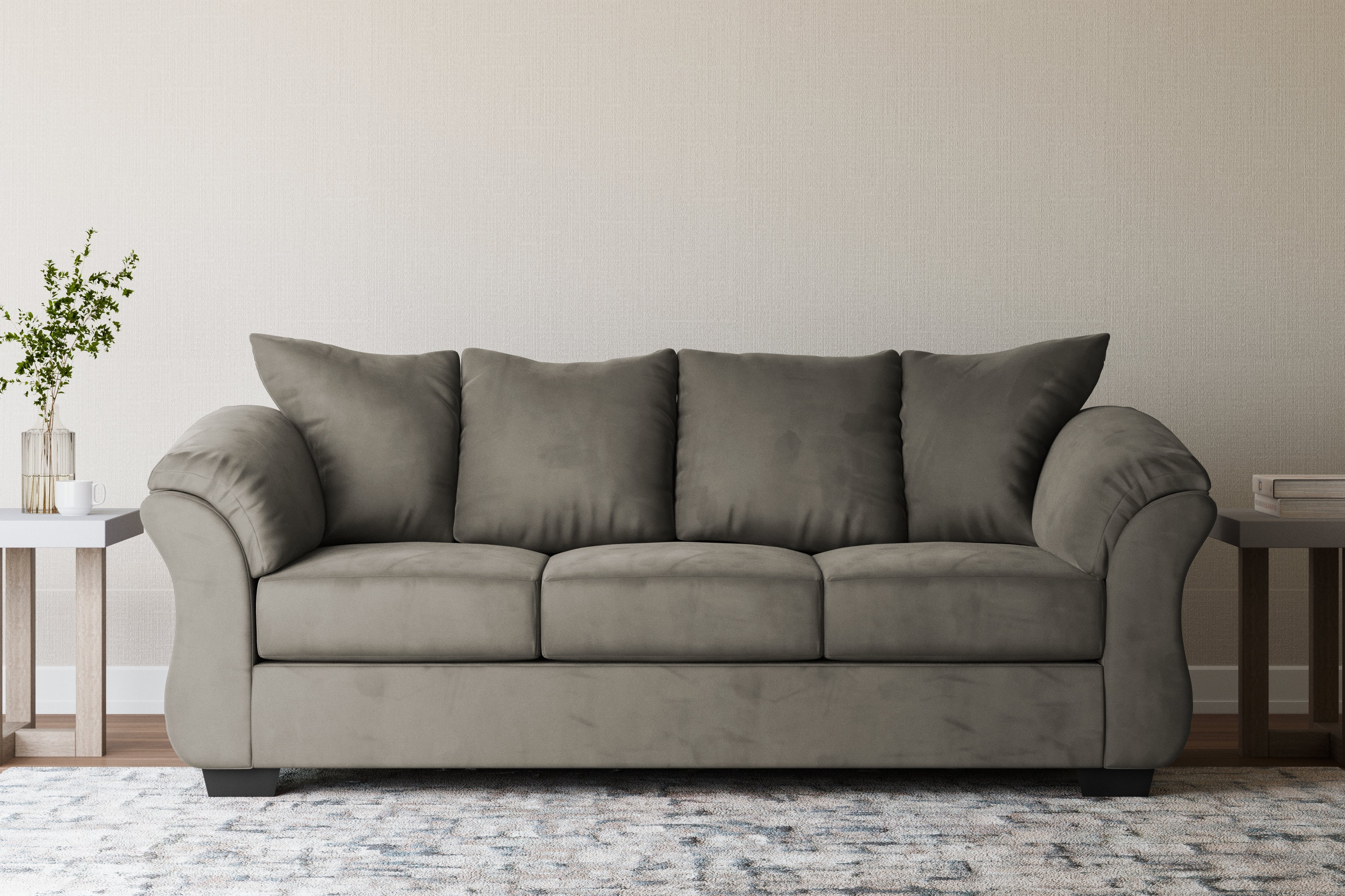 Elite Furniture Outlet - Ashley Furniture - Darcy Living Room - Sofa / Cobblestone - 7500538