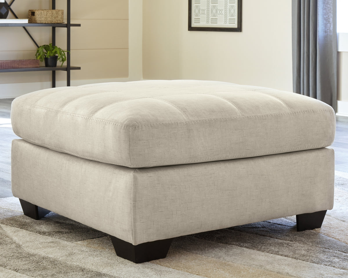 Elite Furniture Outlet - Ashley Furniture - Falkirk Living Room - Oversized Accent Ottoman / Parchment - 8080608