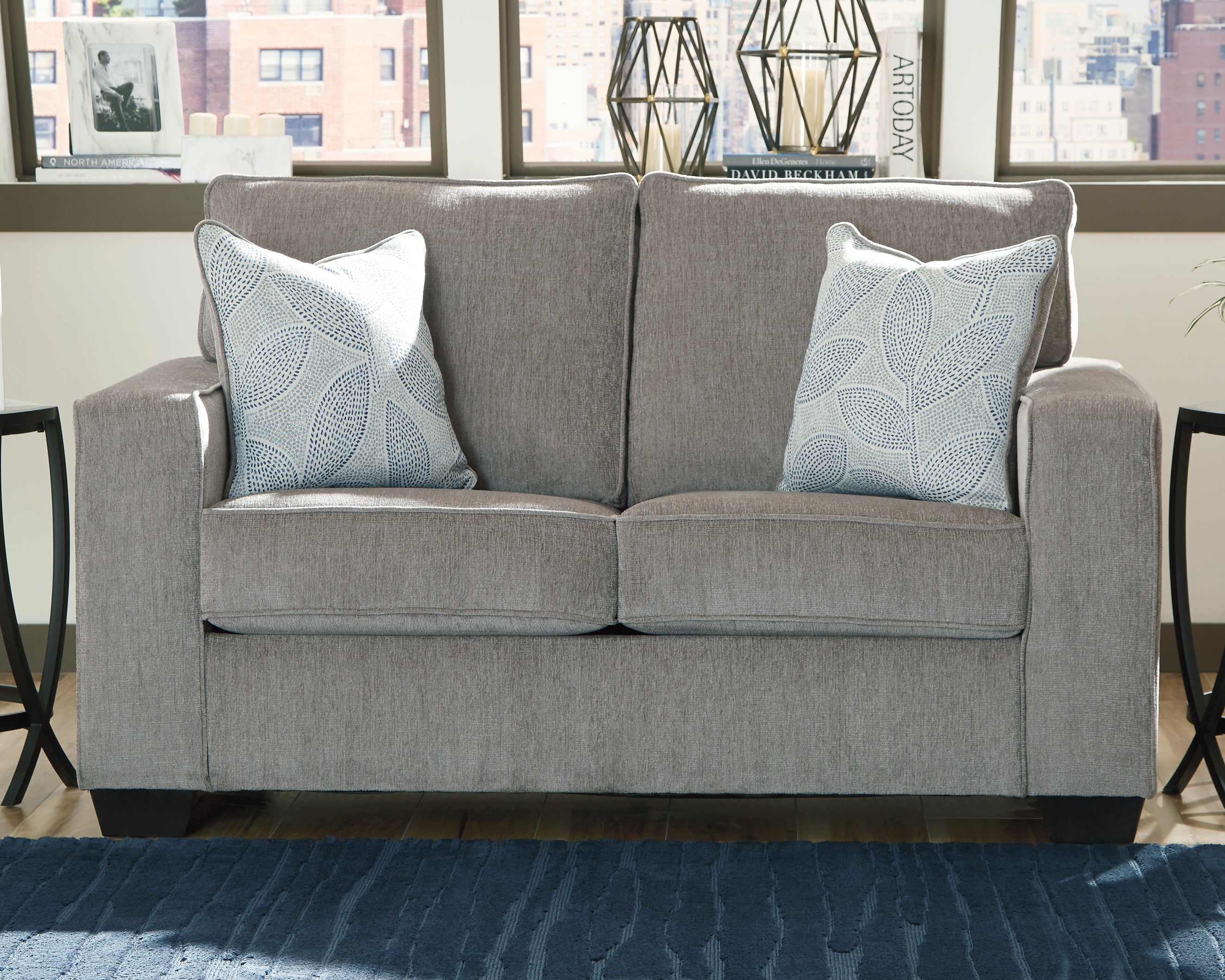 Elite Furniture Outlet - Ashley Furniture - Altari Living Room - Loveseat / Alloy - 8721435