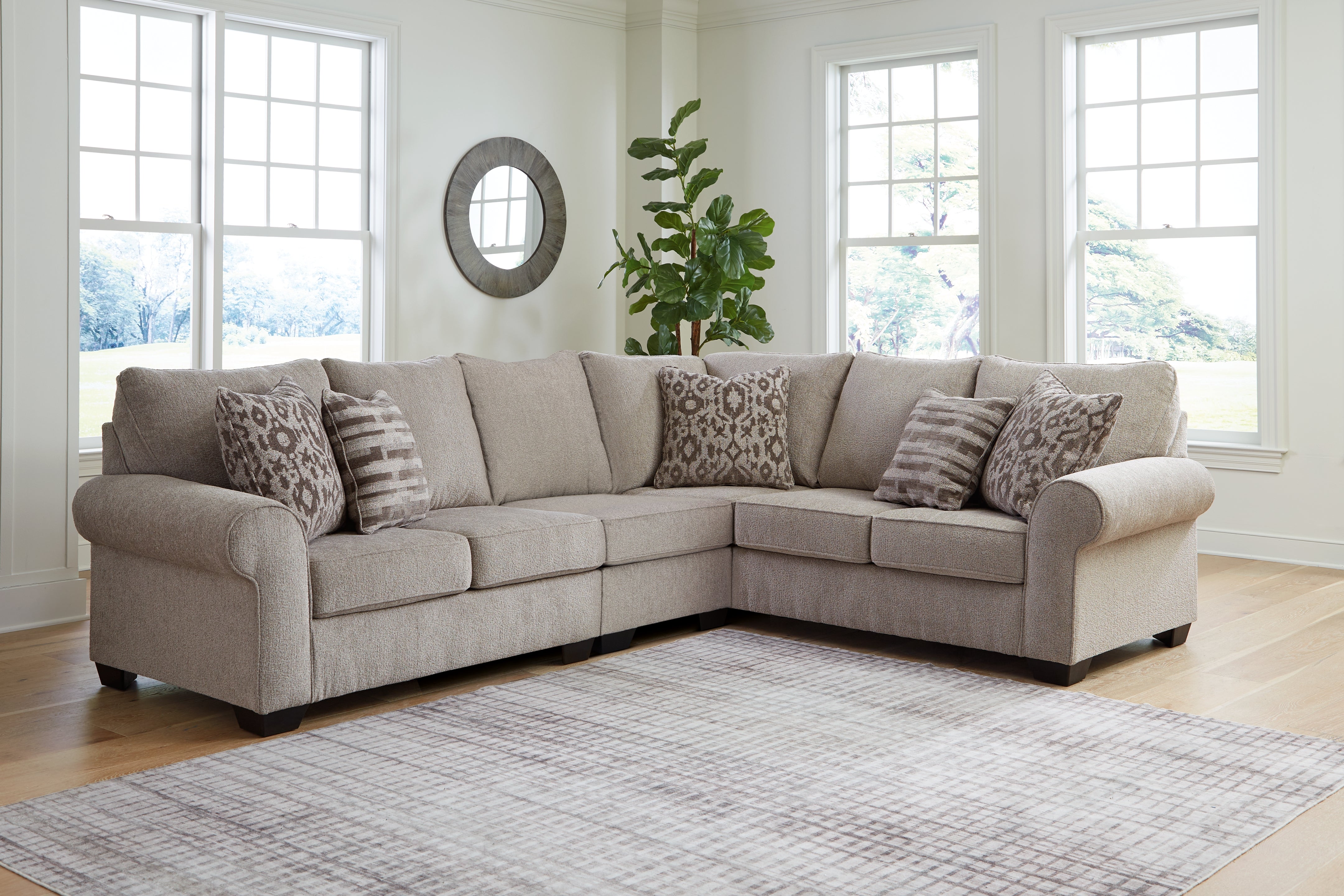 Elite Furniture Outlet - Ashley Furniture - Claireah Sectional - LAF 2-Piece Sectional / Umber - 90603S1
