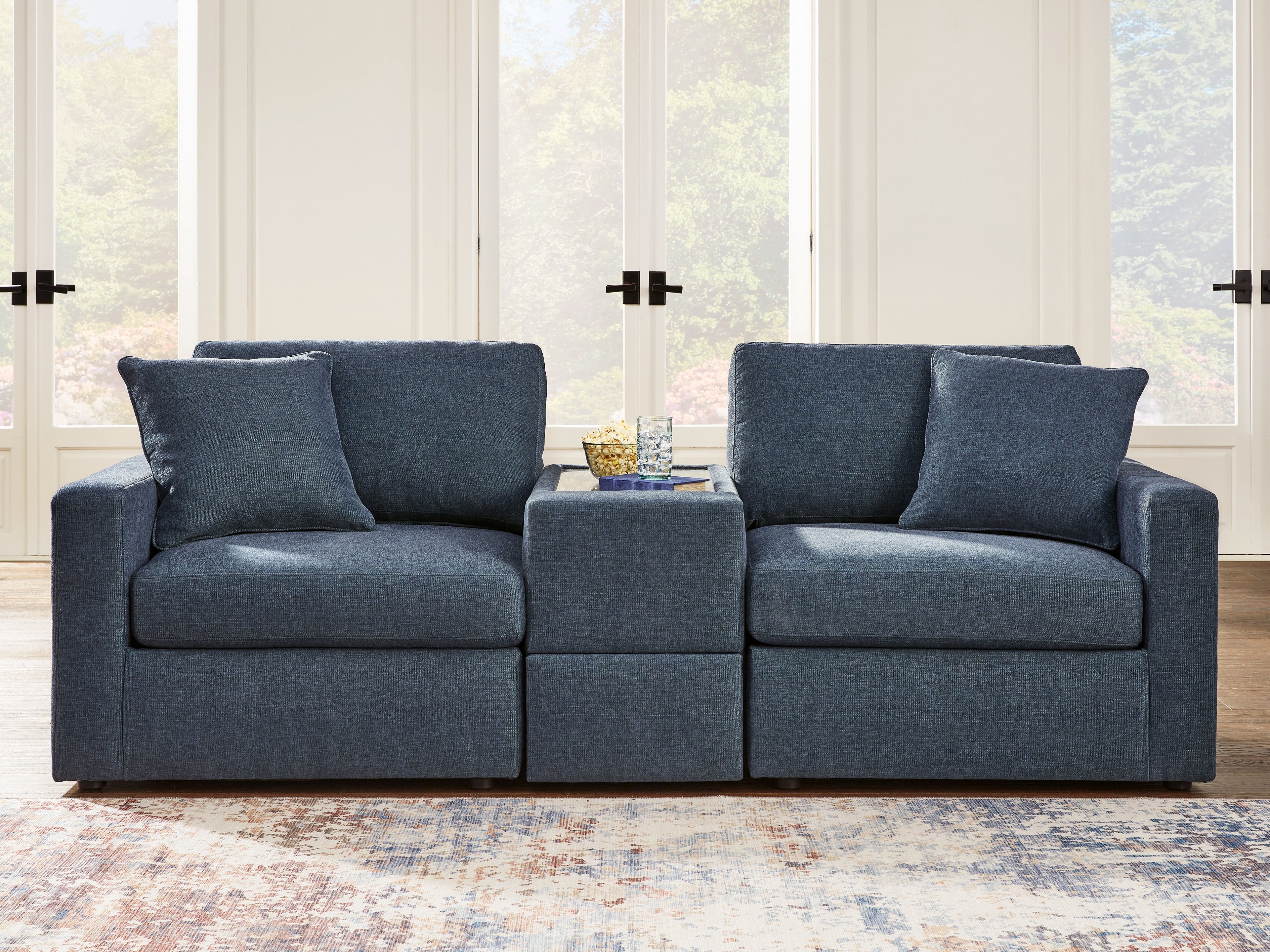 Elite Furniture Outlet - Ashley Furniture - Modmax Sectional - RAF 3-Piece Sectional / Ink - 92101S3