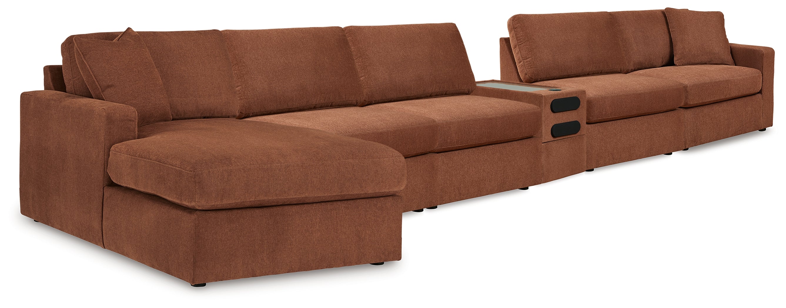 Elite Furniture Outlet - Ashley Furniture - Modmax 6-Piece Sectional - 6-Piece Sectional / Spice - 92102U24