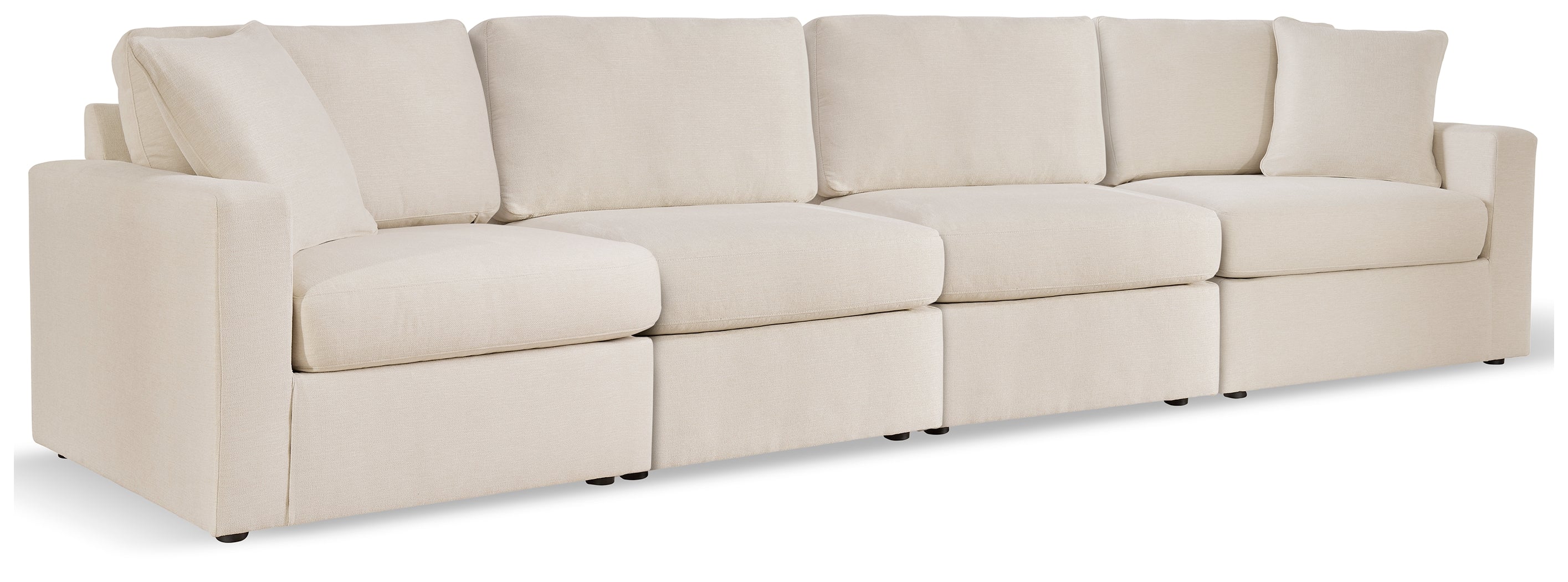 Elite Furniture Outlet - Ashley Furniture - Modmax Sectional - RAF 4-Piece Sectional / Oyster - 92103S10