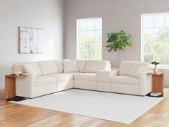 Elite Furniture Outlet - Ashley Furniture - Modmax Sectional - RAF 7-Piece Sectional with Audio Console / Ink - 92121S75