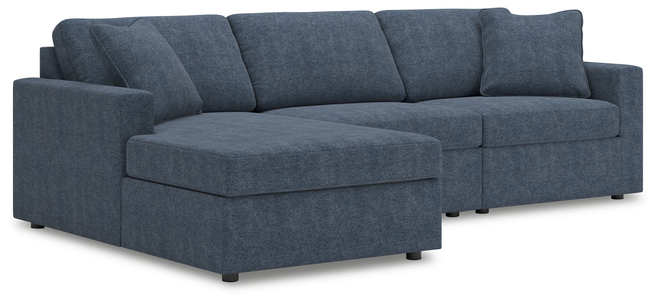 Elite Furniture Outlet - Ashley Furniture - Modmax Sectional - RAF 3-Piece Sectional with Chaise / Ink - 92121S17