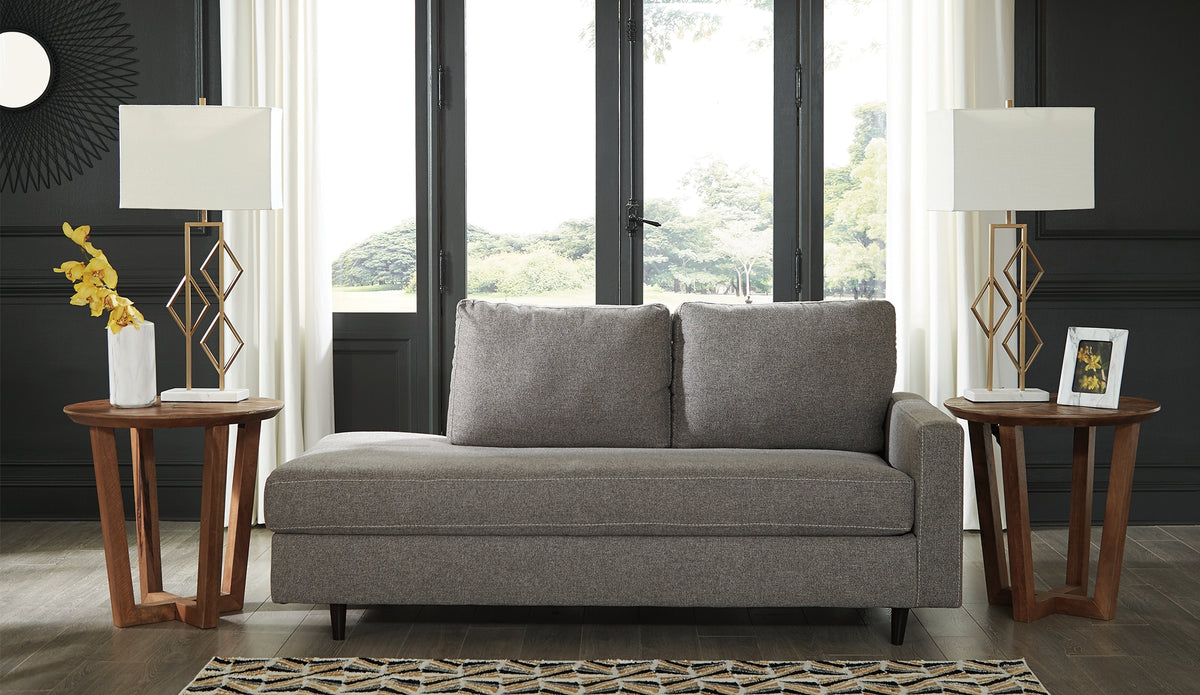 Elite Furniture Outlet - Ashley Furniture - Lyman Living Room - RAF Corner Chaise / Graphite - 9330317