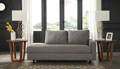 Elite Furniture Outlet - Ashley Furniture - Lyman Living Room - RAF Corner Chaise / Graphite - 9330317