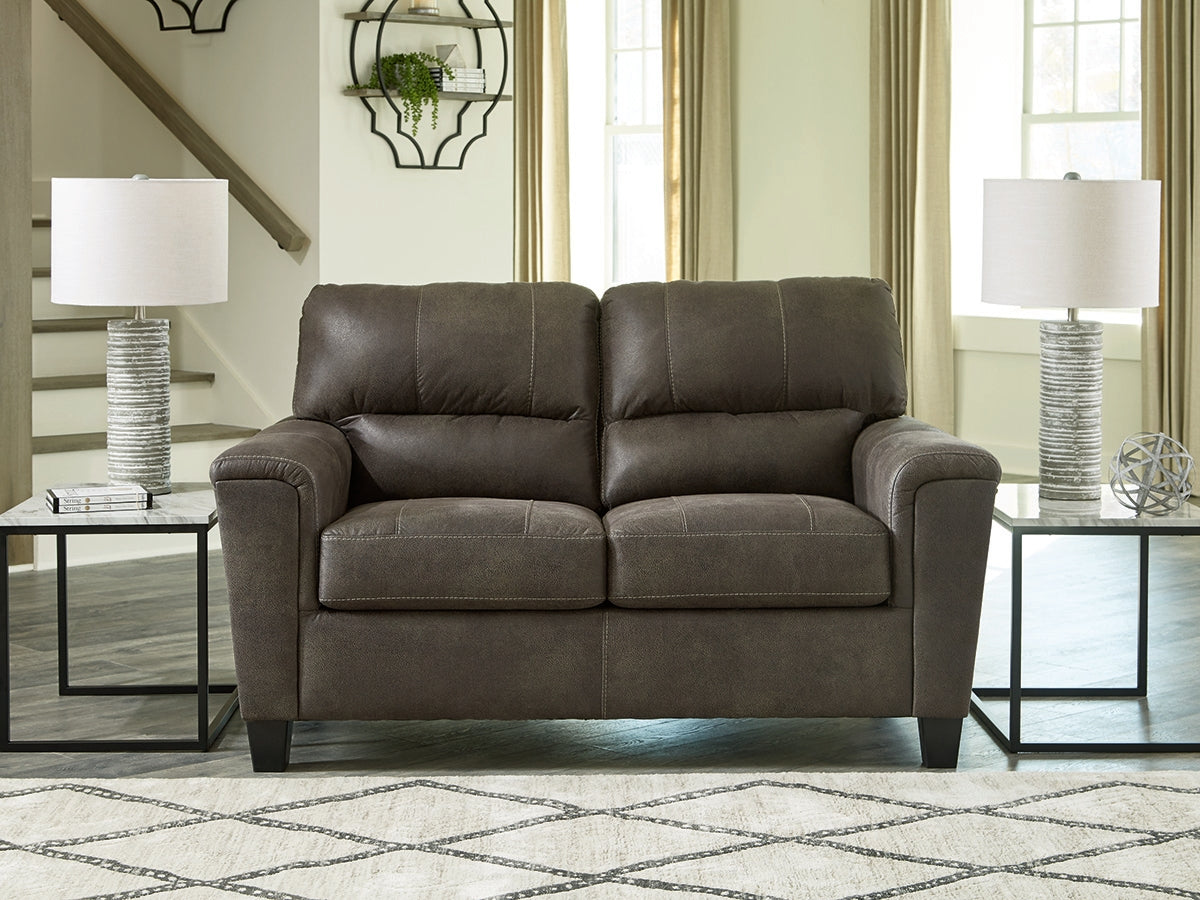 Elite Furniture Outlet - Ashley Furniture - Navi Living Room - Loveseat / Smoke - 9400235