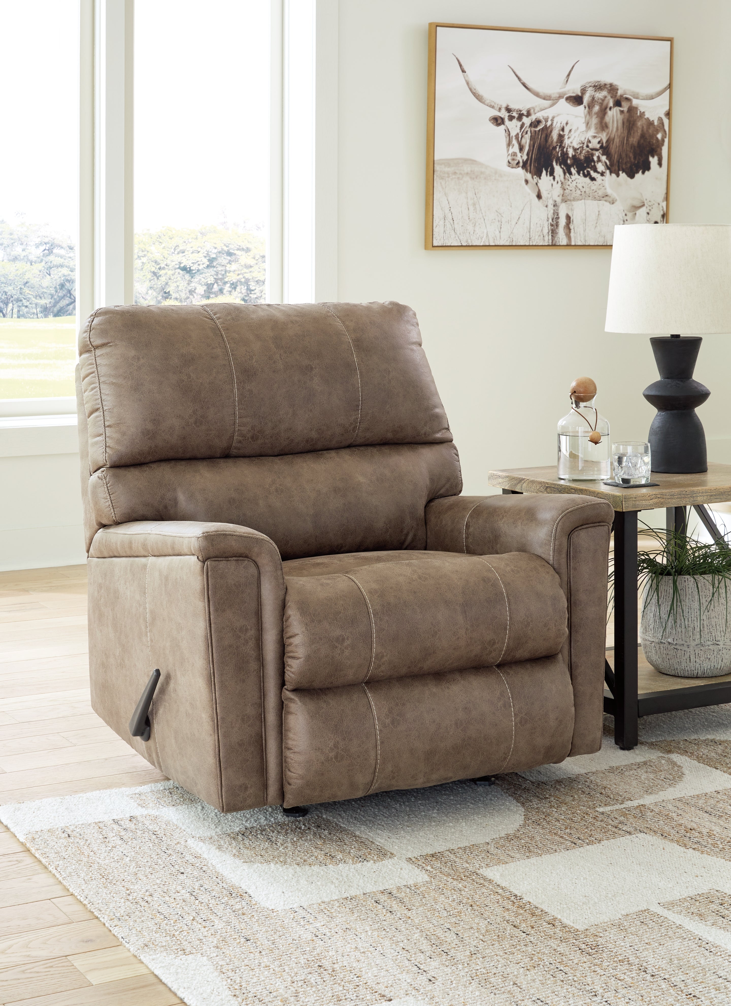 Elite Furniture Outlet - Ashley Furniture - Navi Living Room - Rocker Recliner / Fossil - 9400425