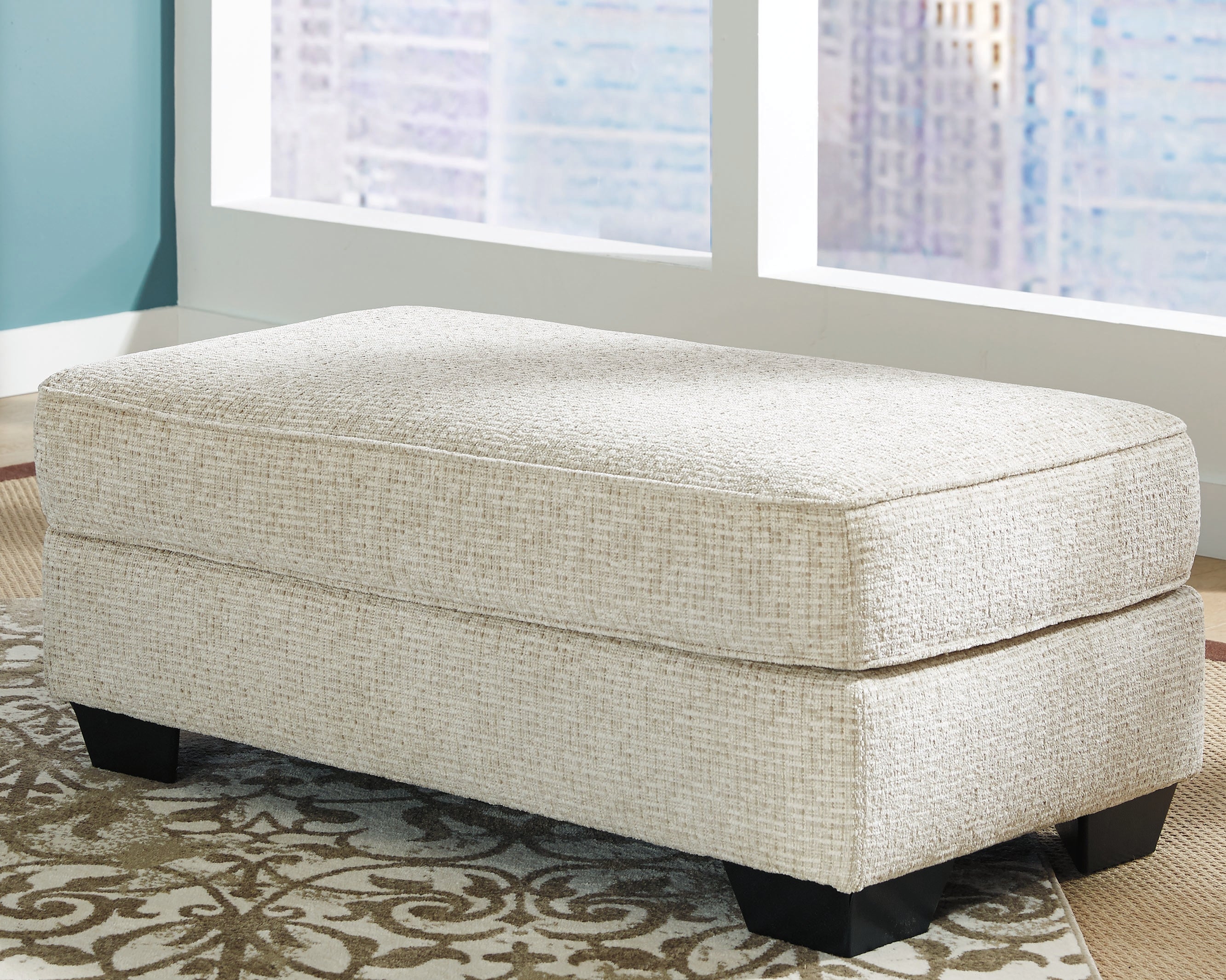 Elite Furniture Outlet - Ashley Furniture - Monaghan Living Room - Ottoman / Sandstone - 9620514
