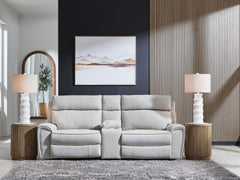 Elite Furniture Outlet - Ashley Furniture - Social Pointe Sectional - 5-Piece Power Reclining Sectional / Pearl/Ash - PC98802S8