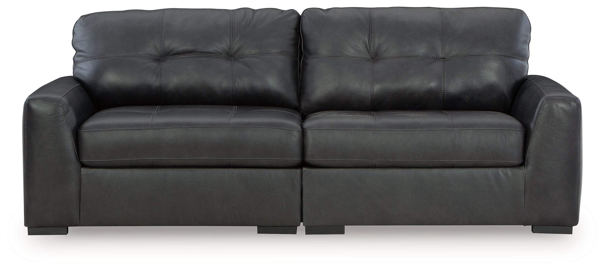 Elite Furniture Outlet - Ashley Furniture - Brindley Pier Sectional - RAF 2-Piece Sectional Loveseat / Fog - 99503S1