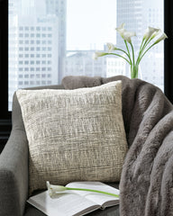 Elite Furniture Outlet - Ashley Furniture - Carddon Pillows - Pillow / Brown/White - A1000971P