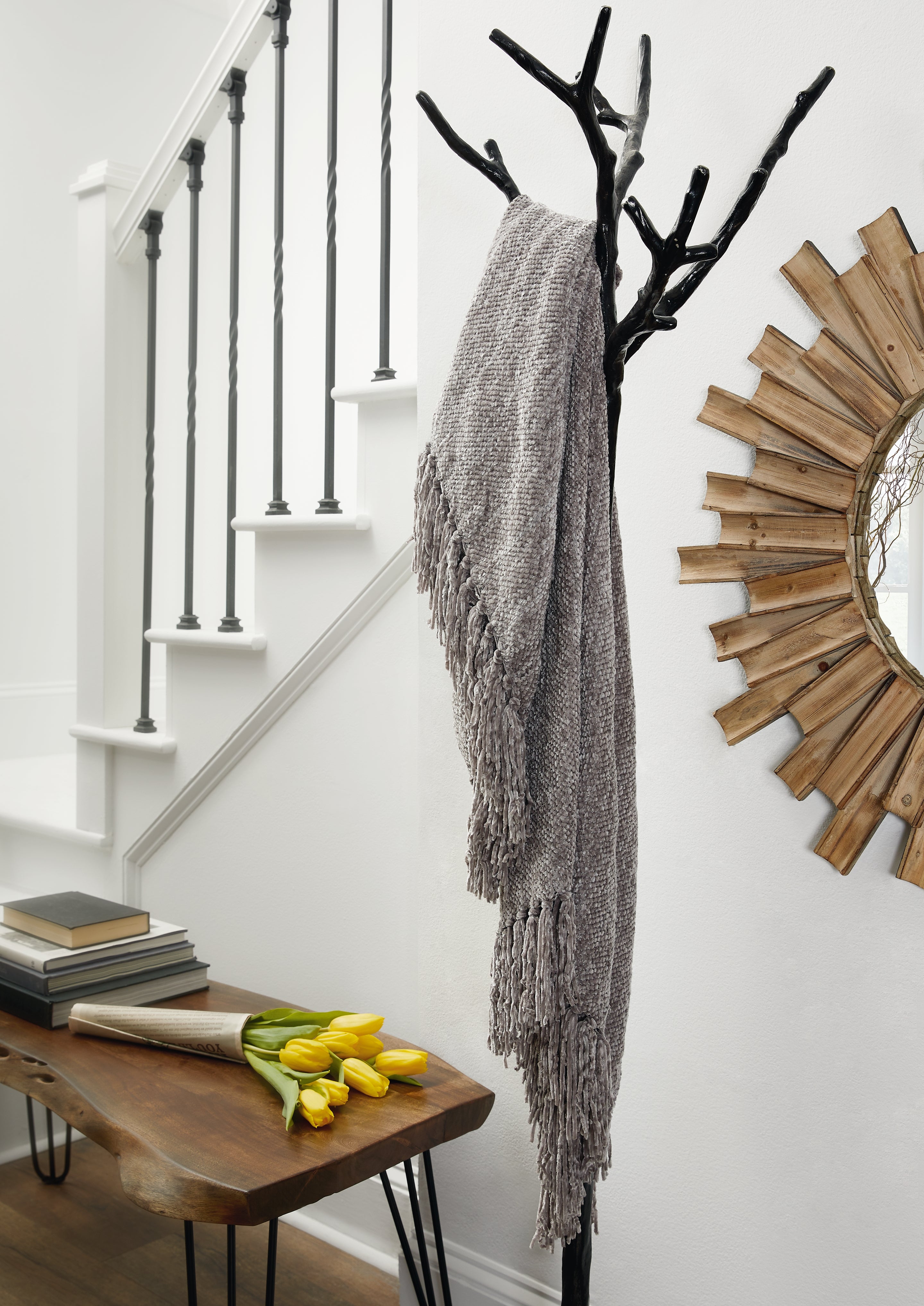 Elite Furniture Outlet - Ashley Furniture - Tamish Throw - Throw / Gray - A1001026T