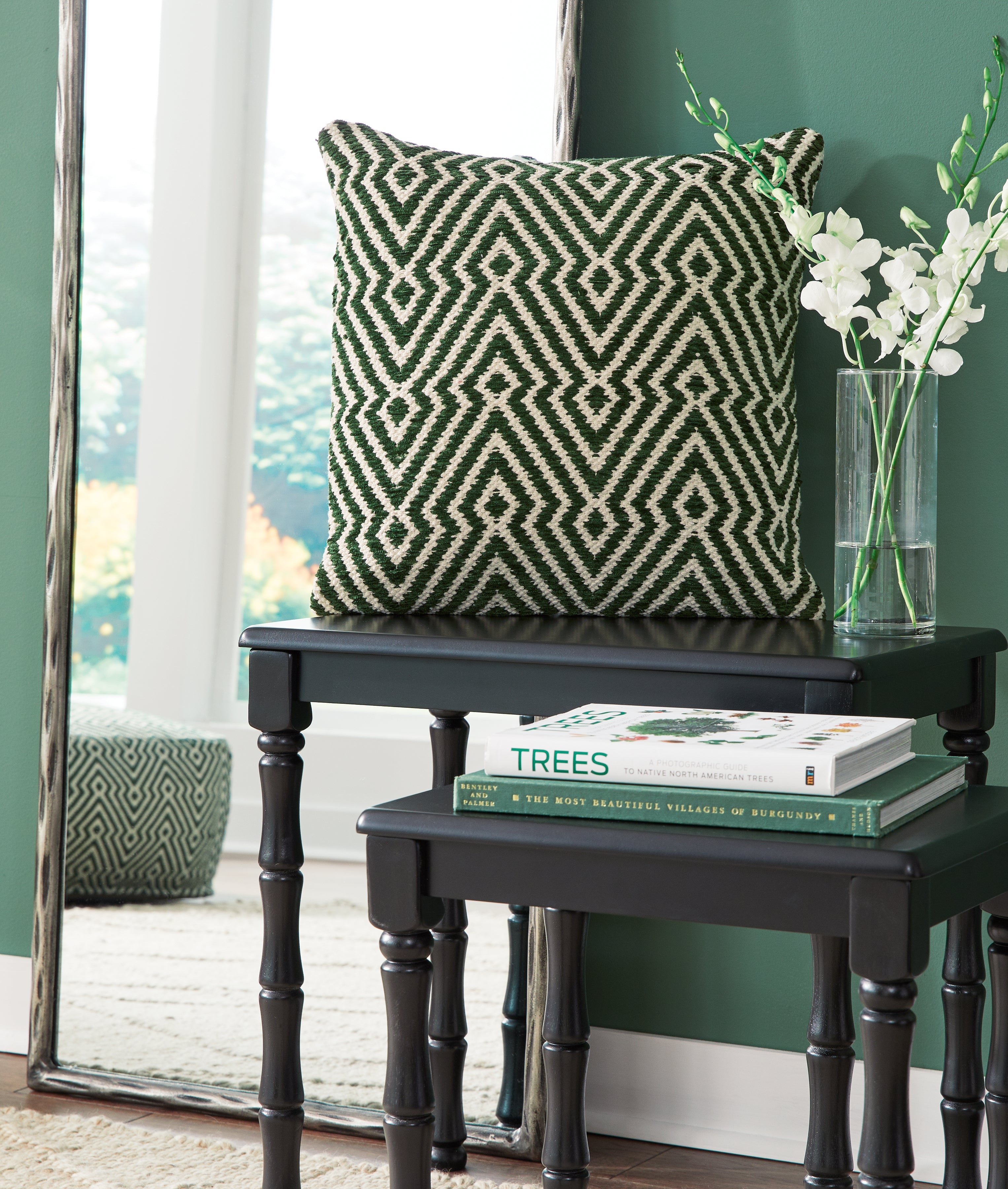 Elite Furniture Outlet - Ashley Furniture - Digover Pillows - Pillow / Green/Ivory - A1001036P