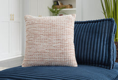 Elite Furniture Outlet - Ashley Furniture - Nashlin Pillows - Pillow / White/Rust - A1001038P