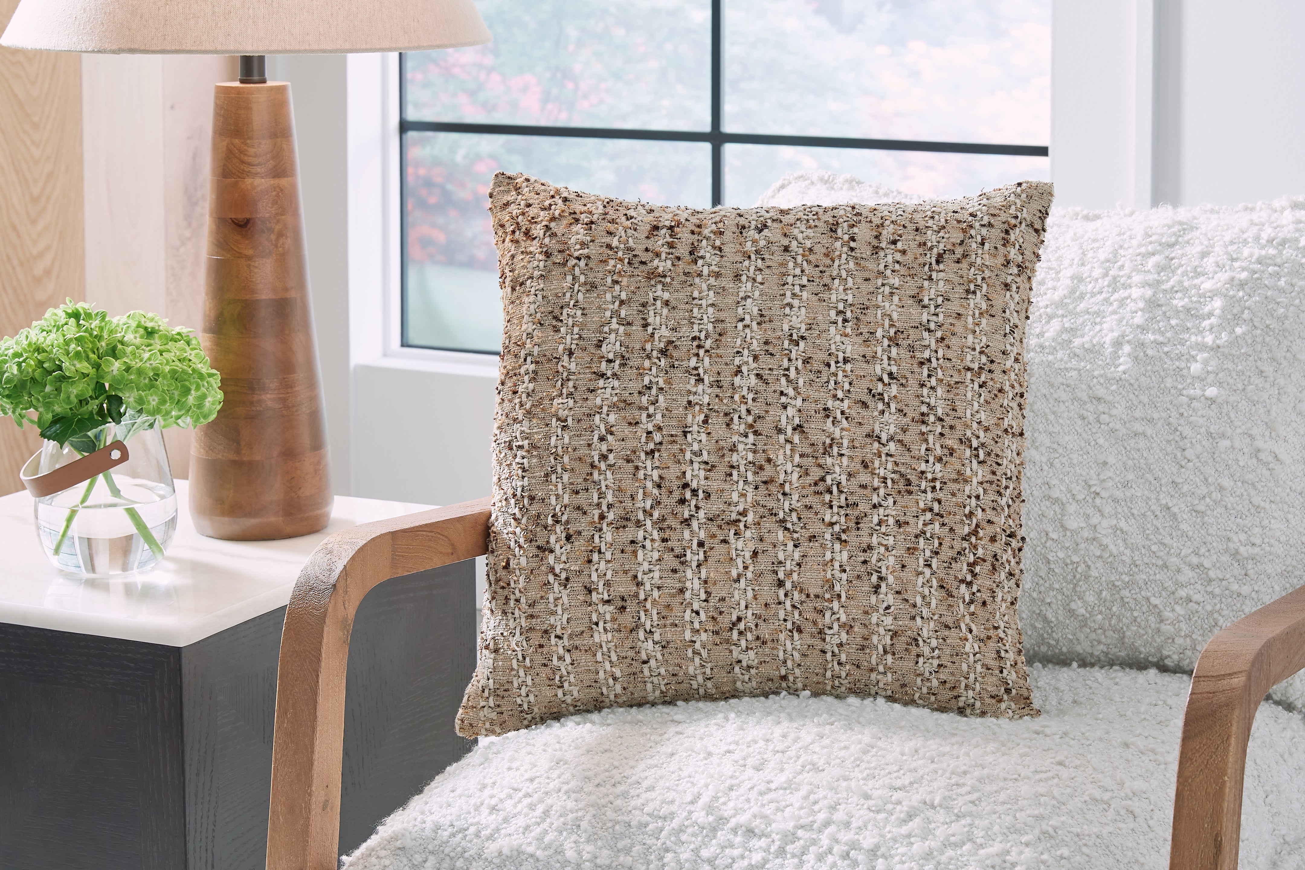 Elite Furniture Outlet - Ashley Furniture - Vorlane Pillows - Pillow / Tan/Brown/White - A1001046P