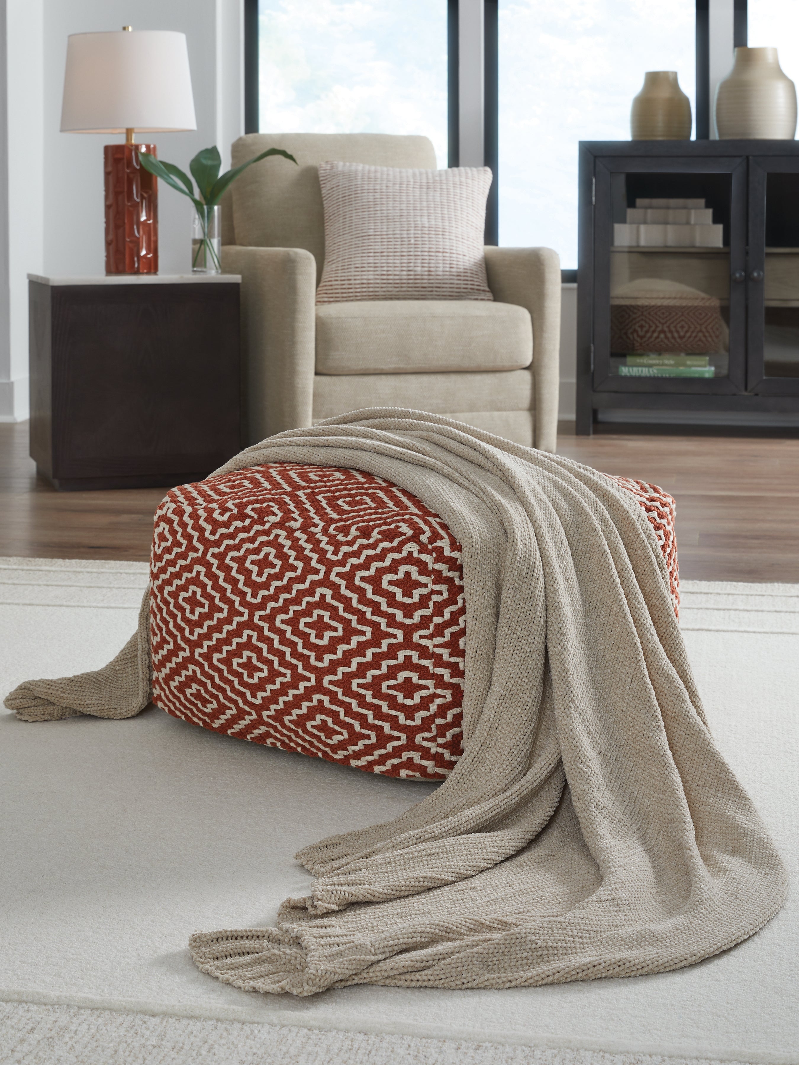 Elite Furniture Outlet - Ashley Furniture - Anawood Throw - Throw / Oatmeal - A1001096T
