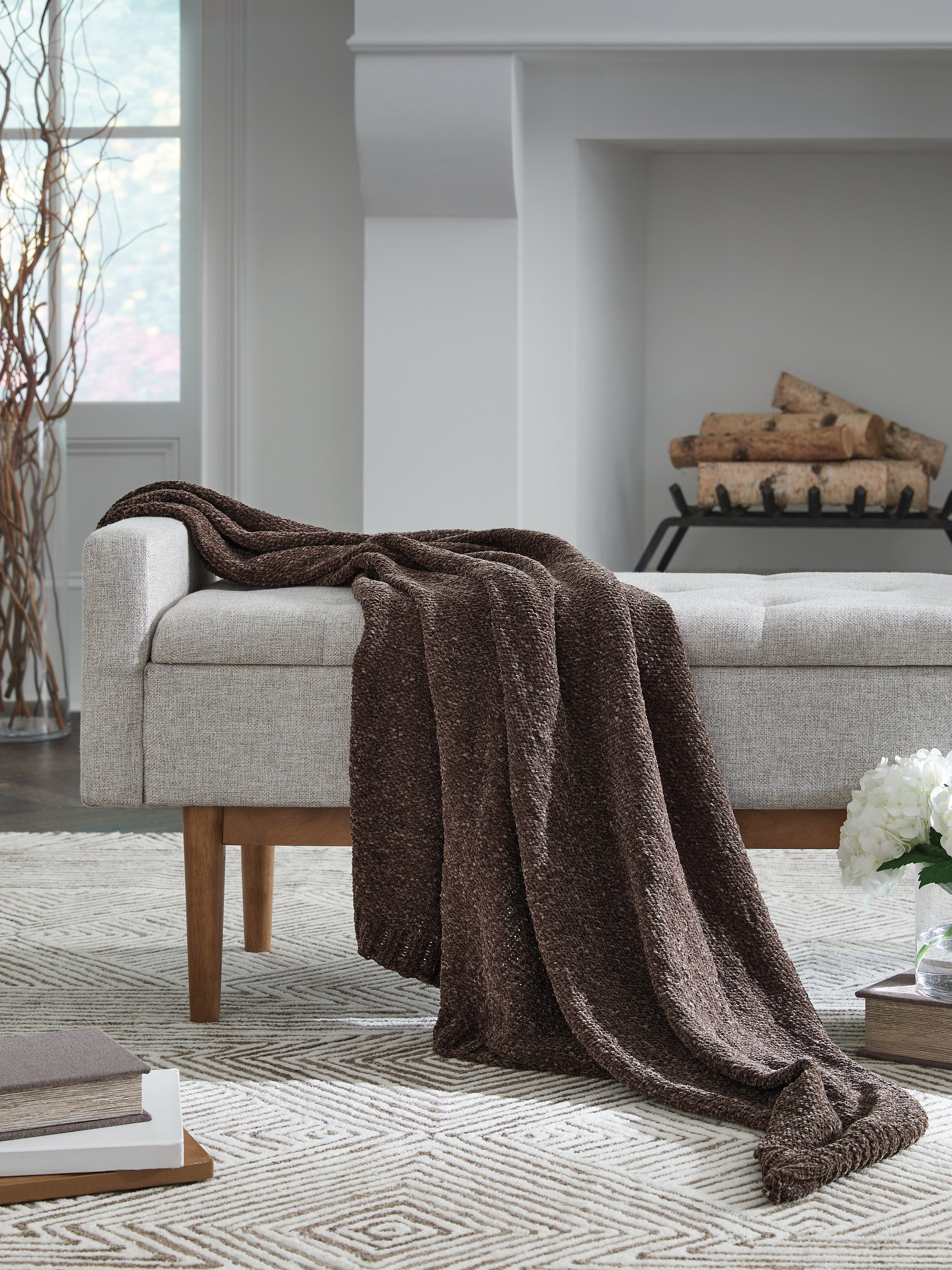 Elite Furniture Outlet - Ashley Furniture - Anawood Throw - Throw / Brown - A1001098T