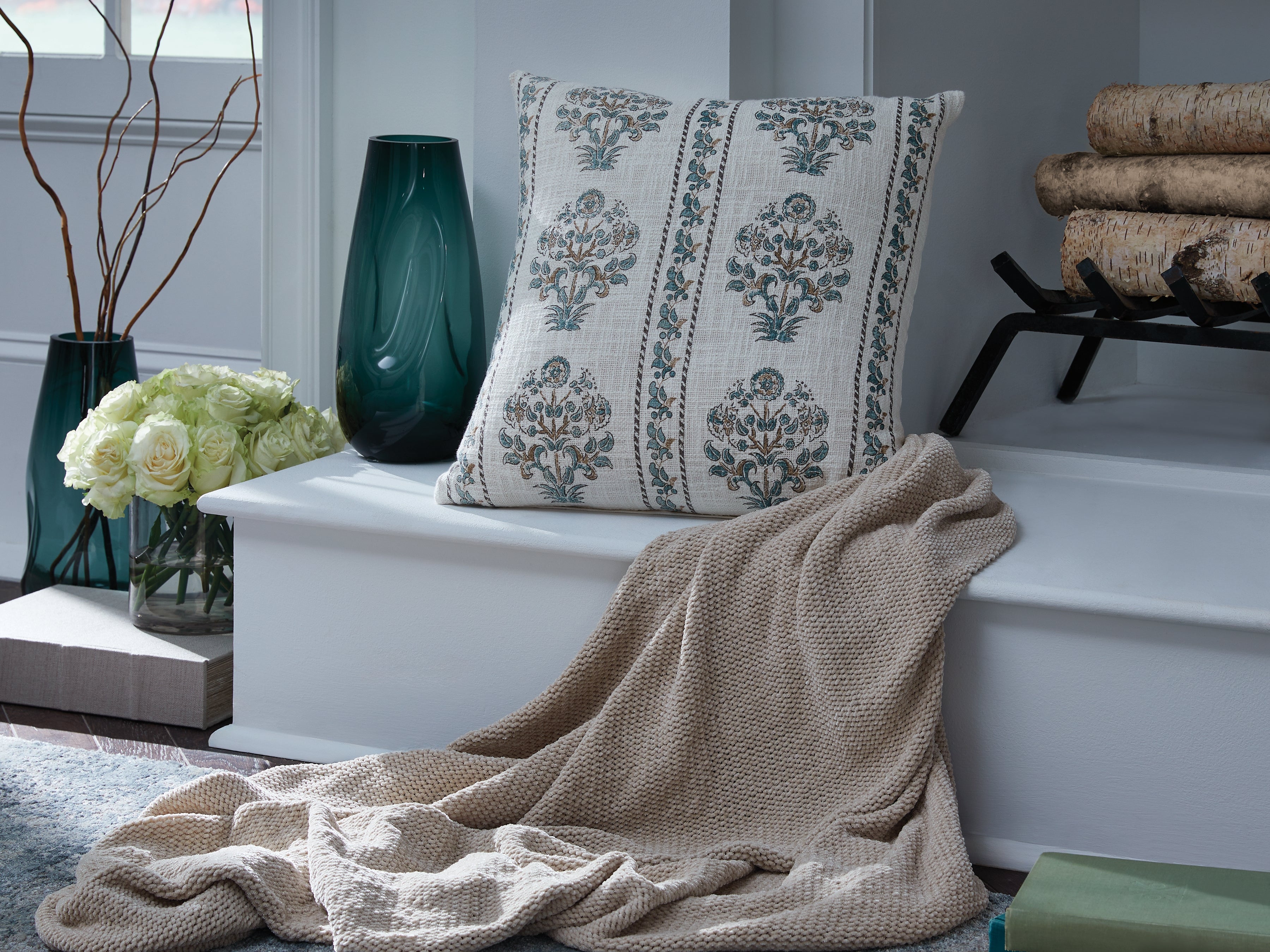 Elite Furniture Outlet - Ashley Furniture - Paulmour Pillows - Pillow / Ivory/Green/Brown - A1001105P