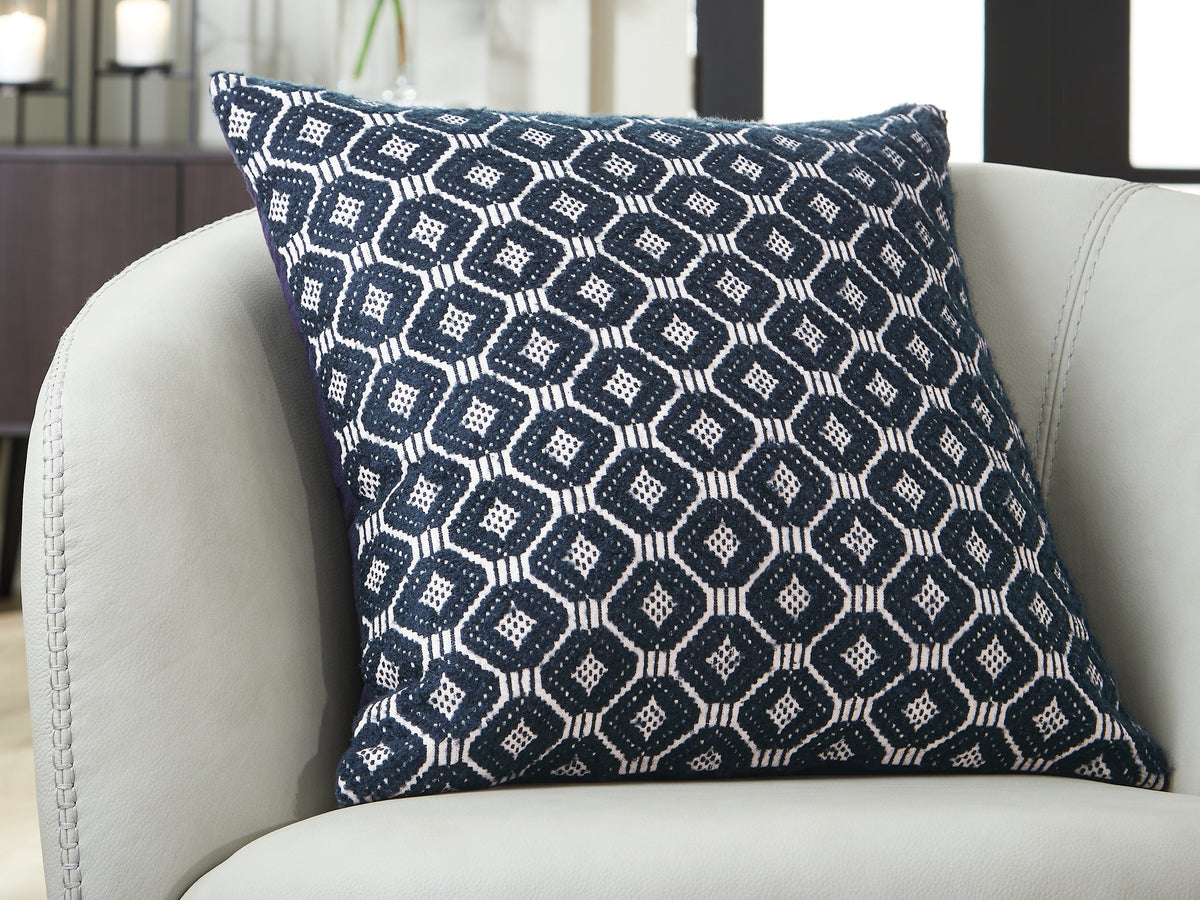 Elite Furniture Outlet - Ashley Furniture - Abra Pillows - Pillow (4/CS) / Black/Ivory - A1001109