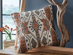 Elite Furniture Outlet - Ashley Furniture - Kierenworth Pillows - Pillow (4/CS) / Sienna/Ivory/Black - A1001110