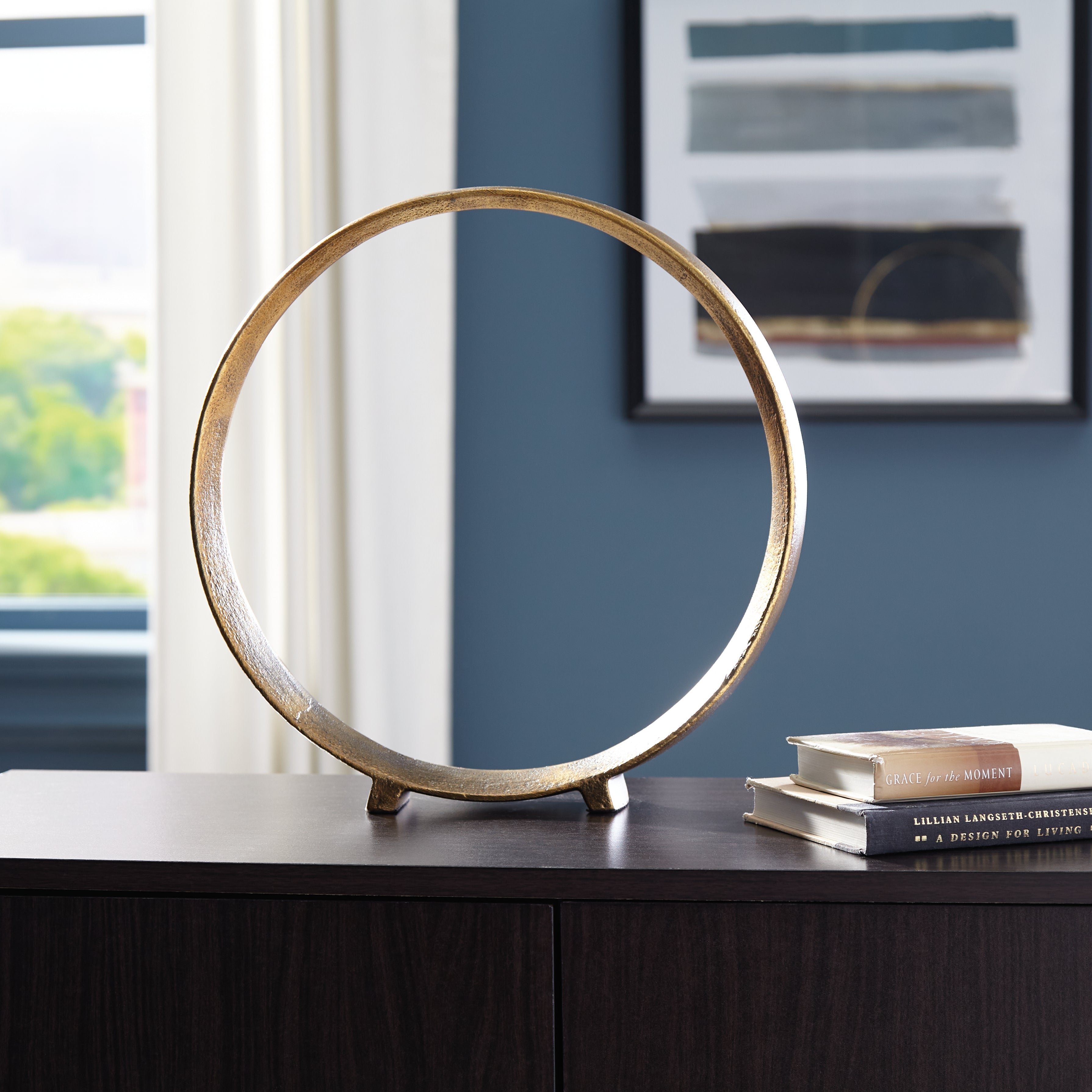 Elite Furniture Outlet - Ashley Furniture - Ryandale Sculpture - Sculpture (2/CS) / Antique Brass Finish - A2000500