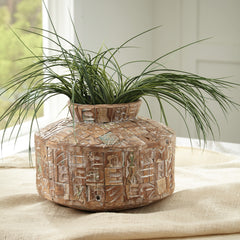 Elite Furniture Outlet - Ashley Furniture - Meltland Vase - Vase / Natural/Black - A2000557