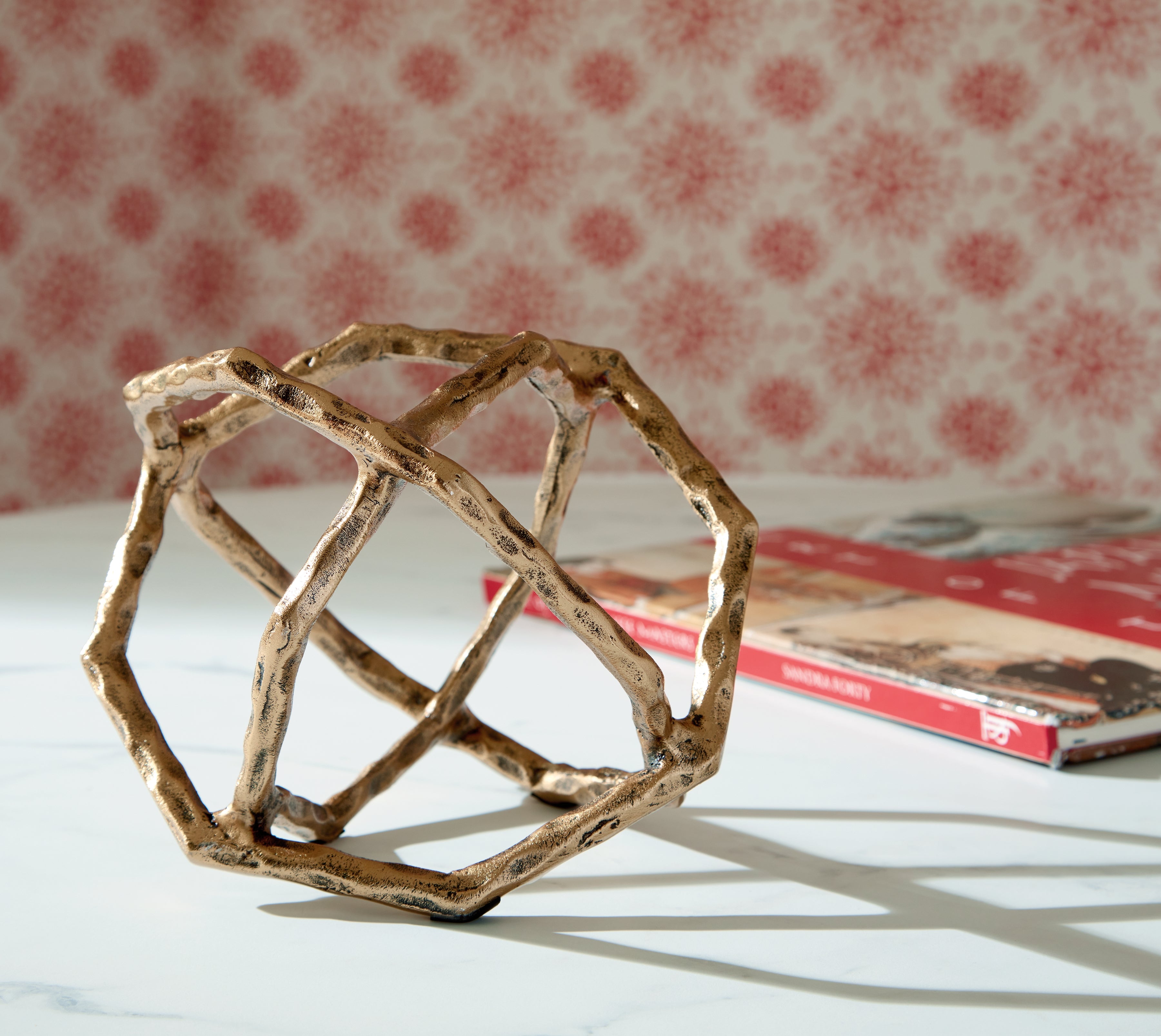 Elite Furniture Outlet - Ashley Furniture - Laddington Sculpture - Sculpture (2/CS) / Antique Brass Finish - A2000670