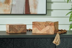 Elite Furniture Outlet - Ashley Furniture - Antford Box (Set of 2) - Box Set (Set of 2) / Brown - A2000691