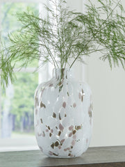 Elite Furniture Outlet - Ashley Furniture - Keelton Vase - Vase / White/Taupe/Pink - A2000759