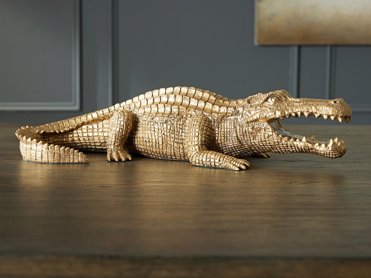 Elite Furniture Outlet - Ashley Furniture - Lauretman Sculpture - Sculpture / Antique Gold Finish - A2000765