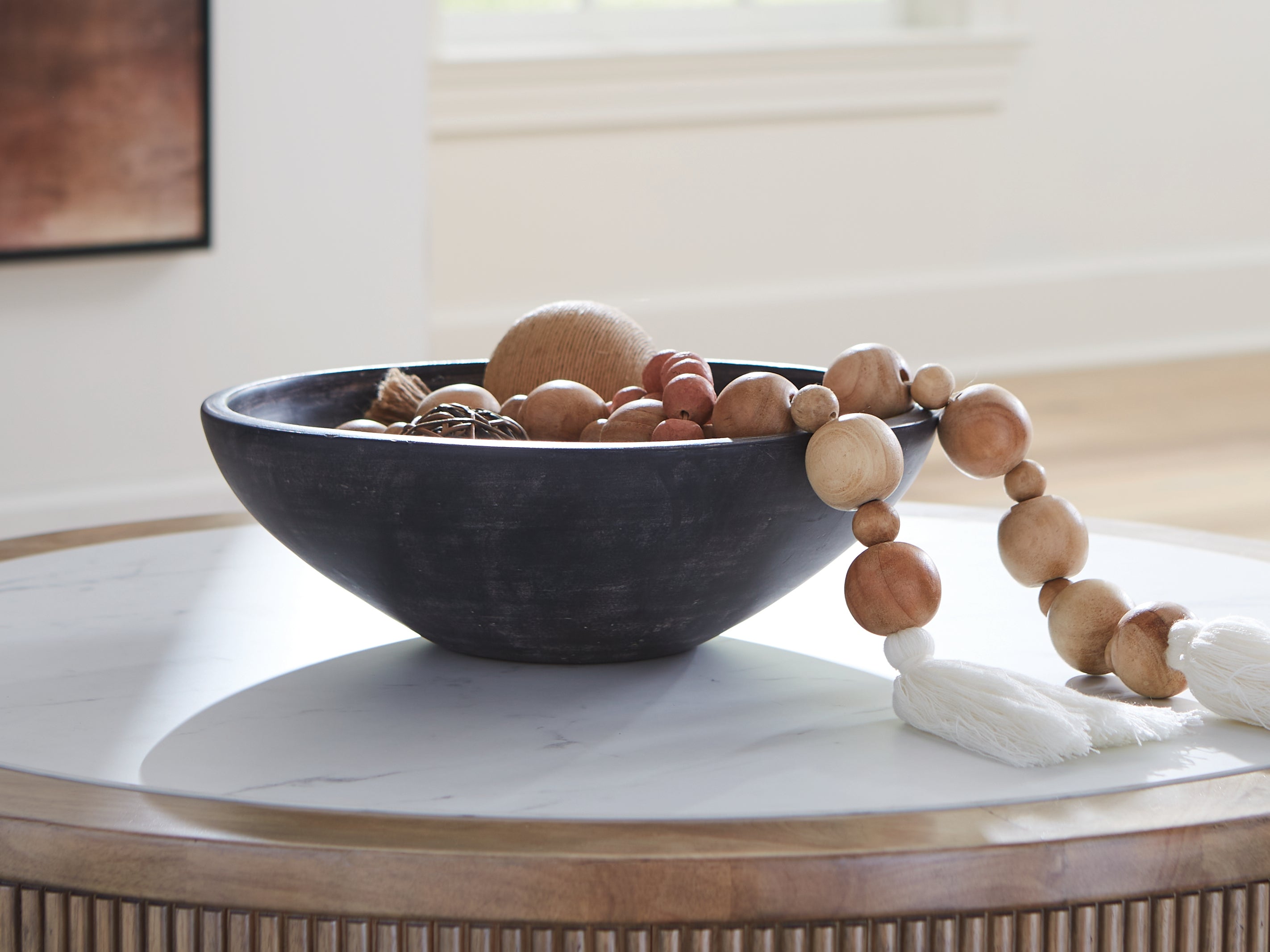 Elite Furniture Outlet - Ashley Furniture - Meadie Bowl - Bowl / Distressed Black - A2000792
