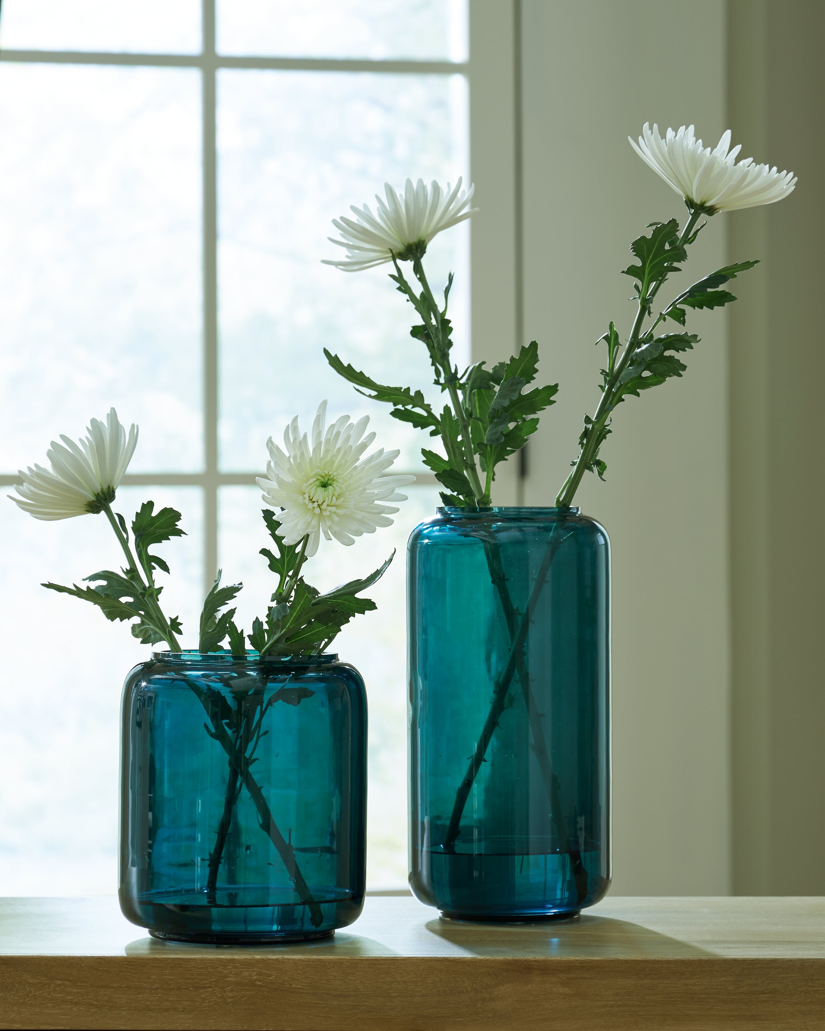 Elite Furniture Outlet - Ashley Furniture - Inisland Vase - Vase Set (Set of 2) / Teal - A2000797A1