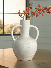 Elite Furniture Outlet - Ashley Furniture - Dallinworth Vase - Vase / White/Black - A2000832