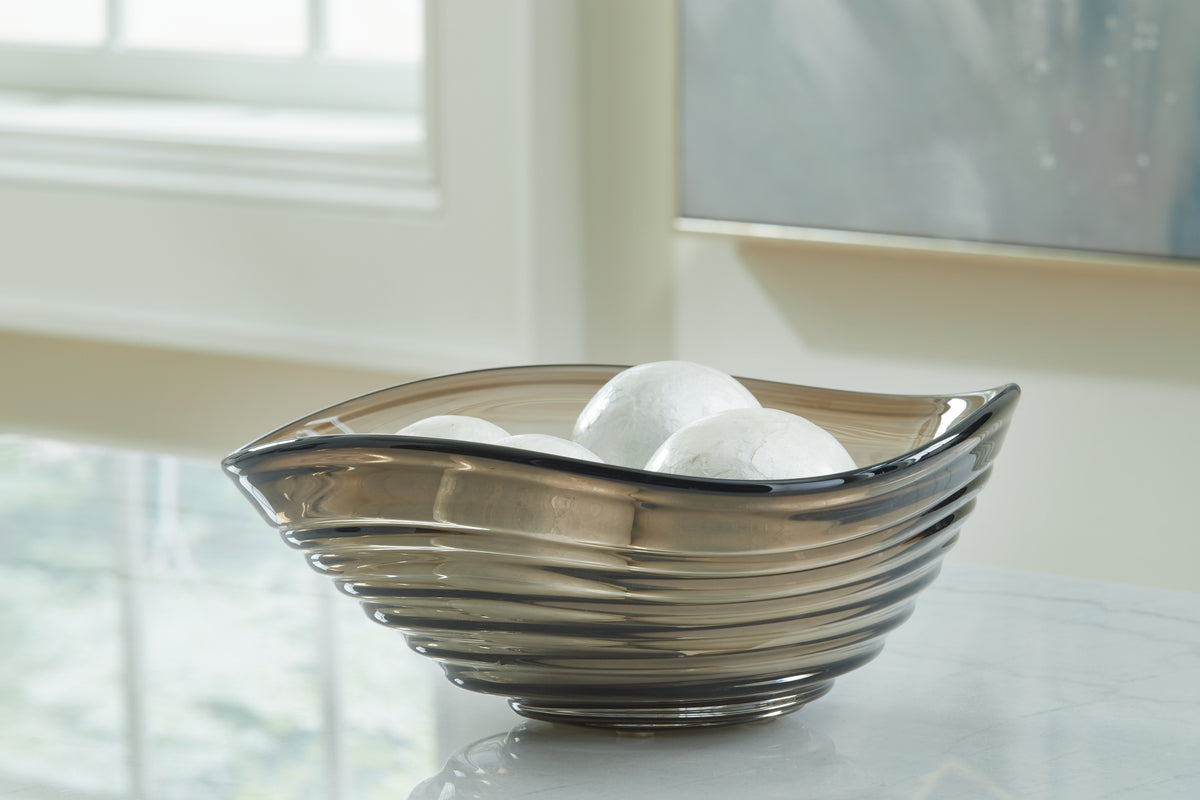 Elite Furniture Outlet - Ashley Furniture - Solariston Bowl - Bowl / Gray/Brown - A2900016