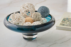 Elite Furniture Outlet - Ashley Furniture - Vallborough Bowl - Bowl / Teal Blue - A2900017