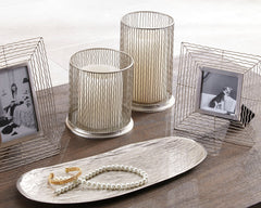 Elite Furniture Outlet - Ashley Furniture - Dympna Accessory Set (Set of 5) - Accessory Set (5/CN) / Silver Finish - A2C00115